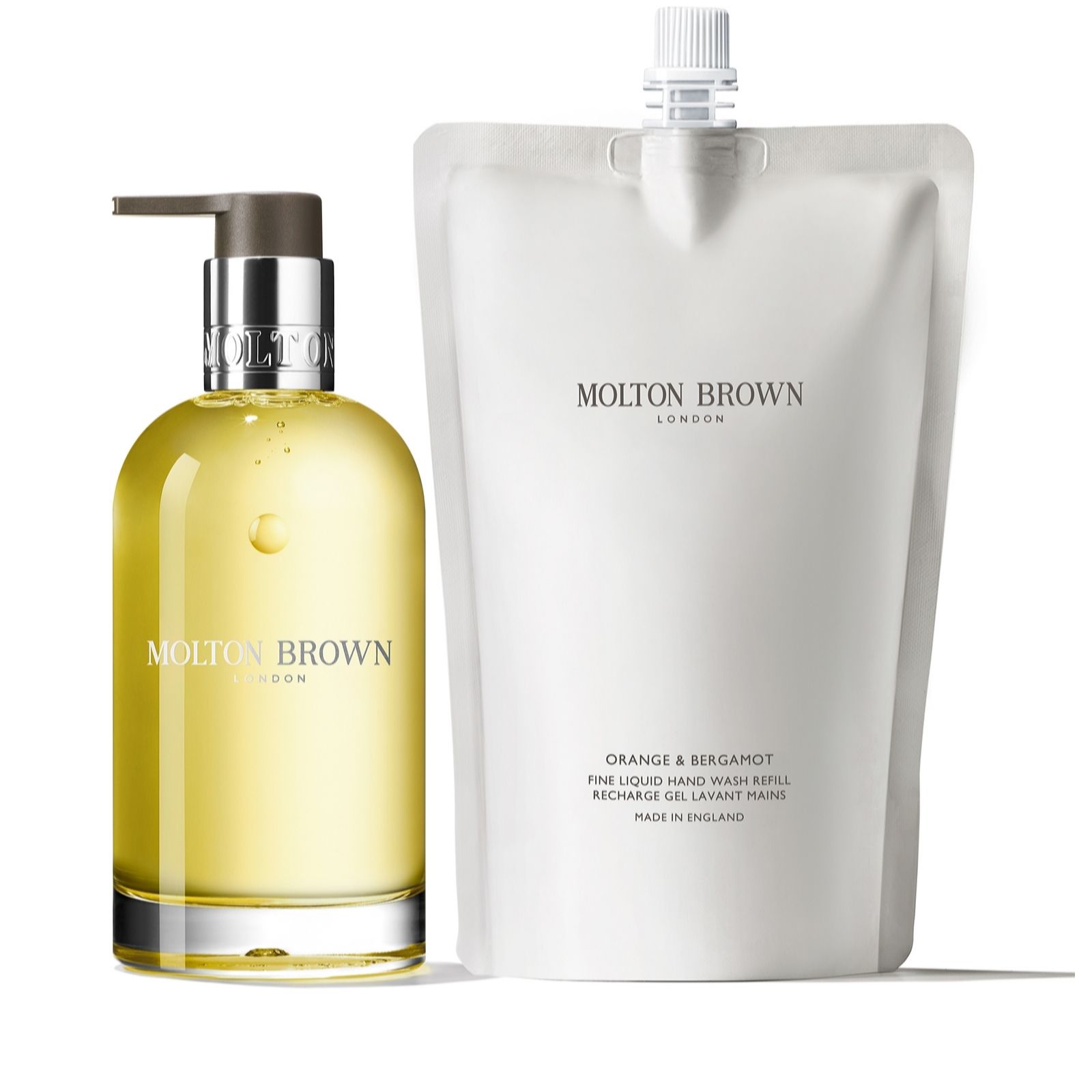Molton Brown Glass Bottle 200ml and Refill Collection