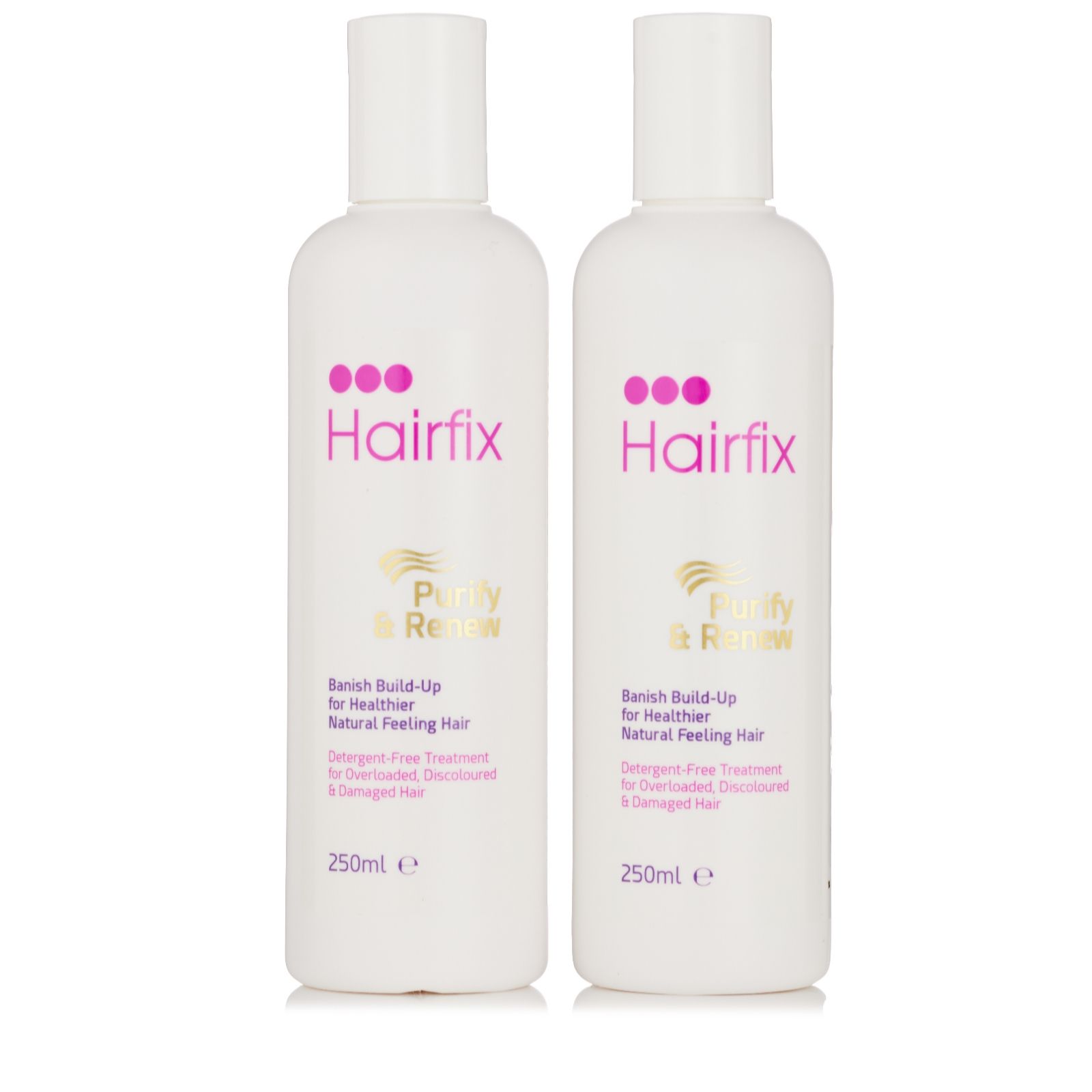 Hairfix Purify & Renew No Detergent Shampoo 250ml Duo