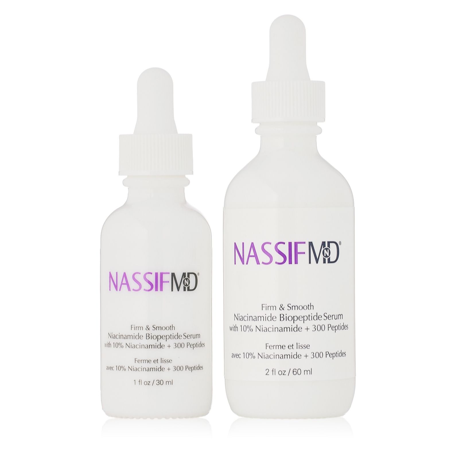 NassifMD Niacinamide Biopeptide Serum Home & Away