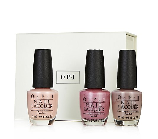 OPI 3 Piece Classic Lacquer Collection with Gift Box
