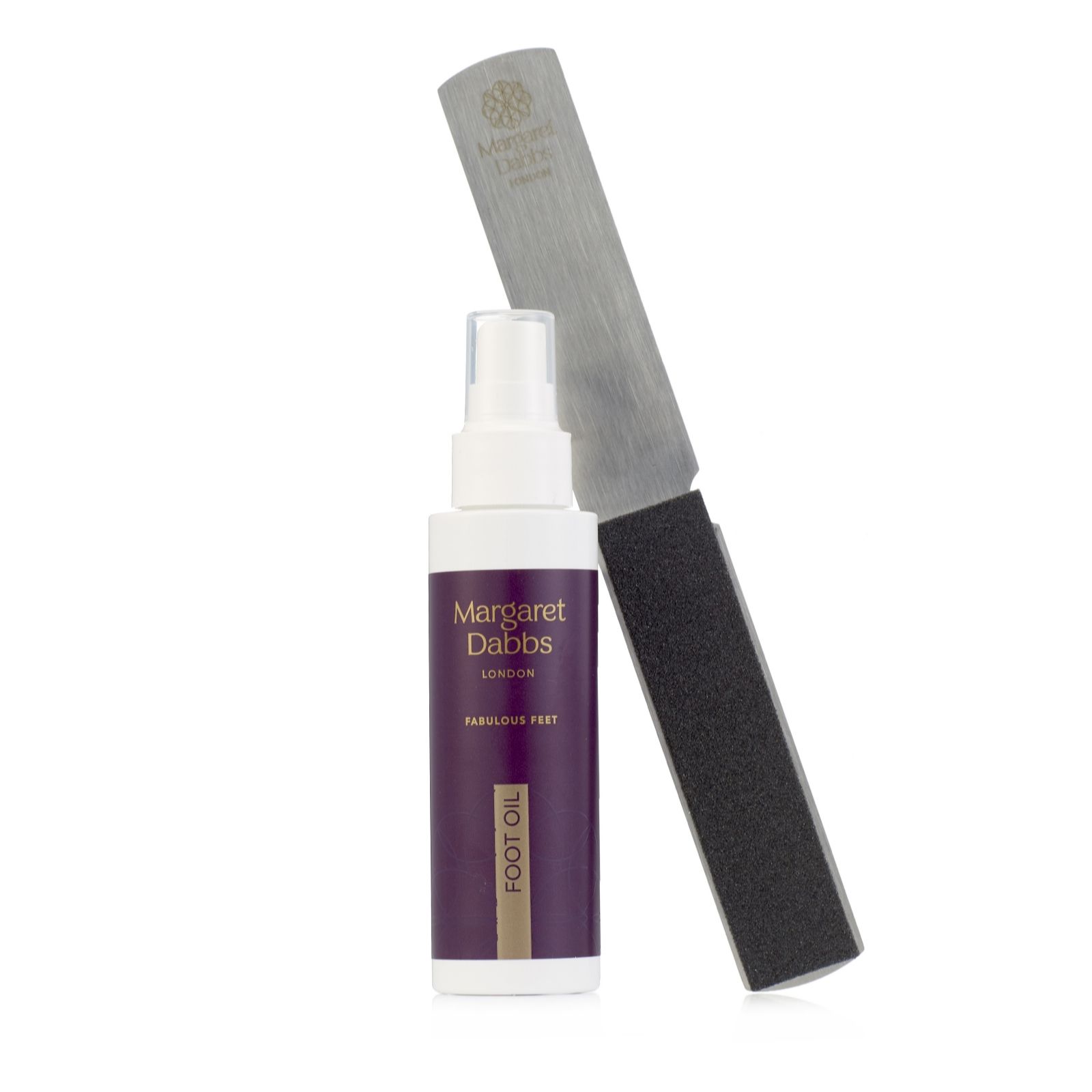 Margaret Dabbs London Foot Oil 100ml & Foot File QVC UK