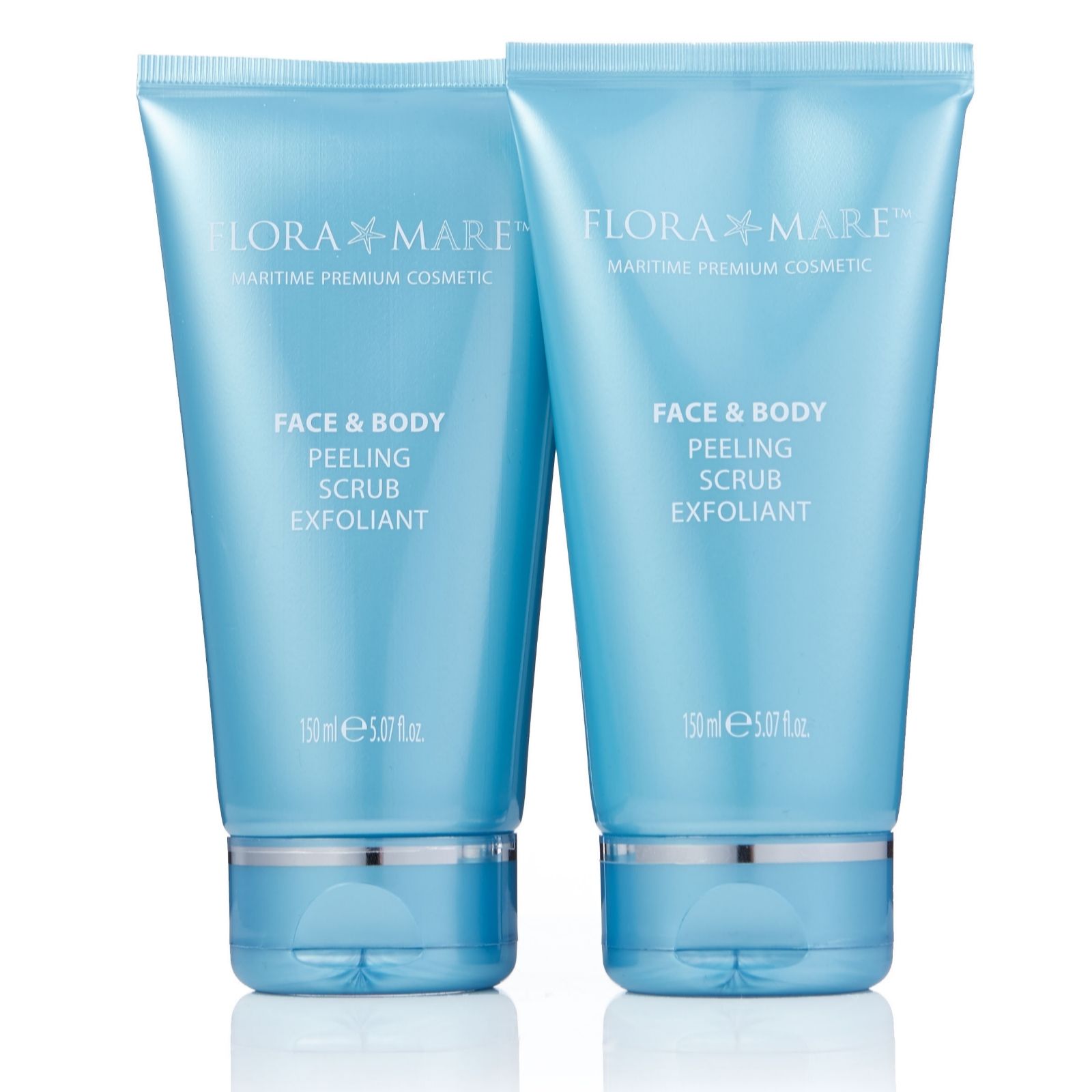 Flora Mare Face & Body Scrub 150ml Duo QVC UK