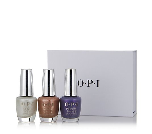 OPI 3 Piece Infinite Shine Love or Lust-er Collection & Box