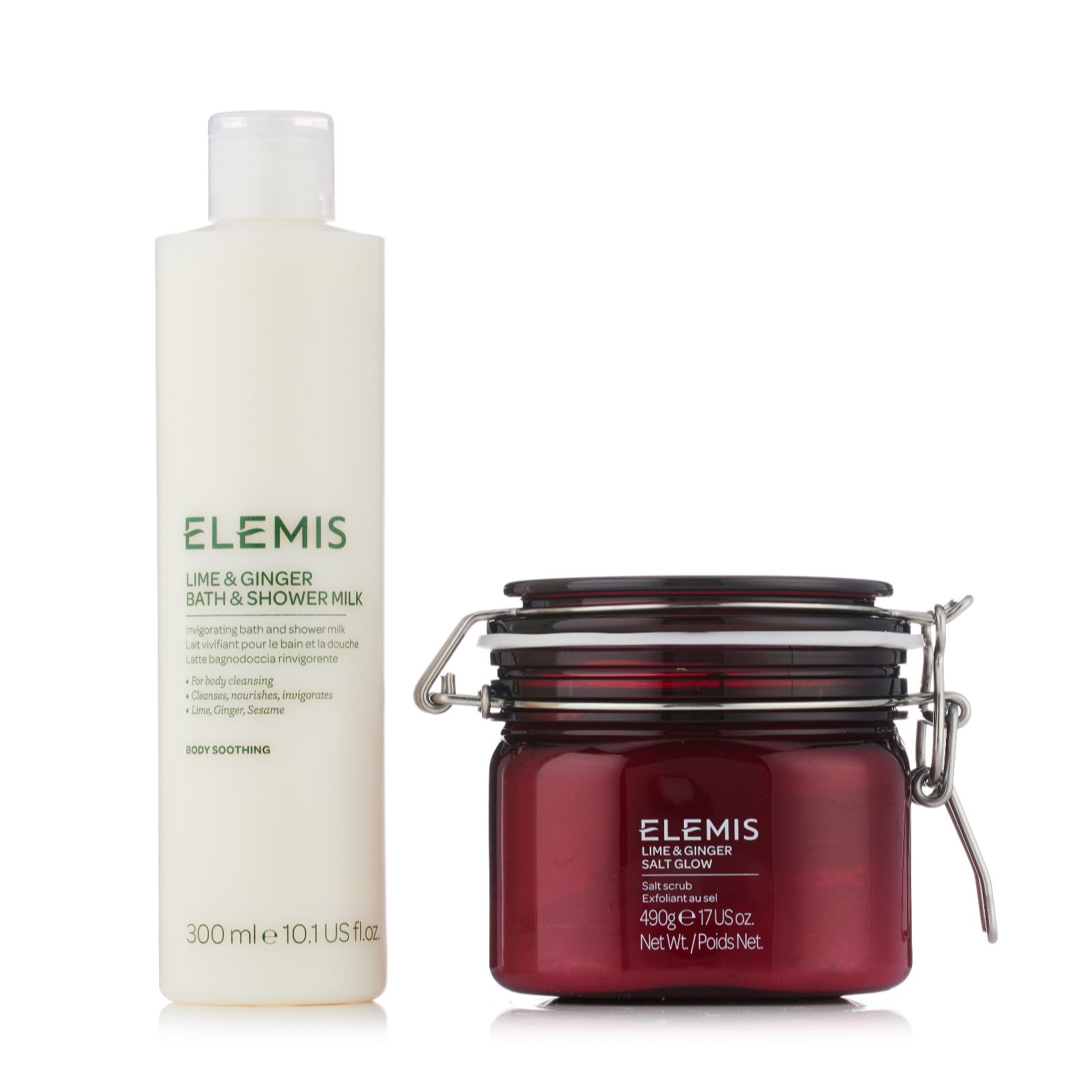 Elemis 2 Piece Lime Ginger Body Care Collection QVC UK