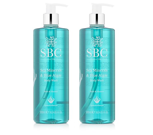 SBC Sea Minerals & Blue Algae Body Wash Duo 500ml