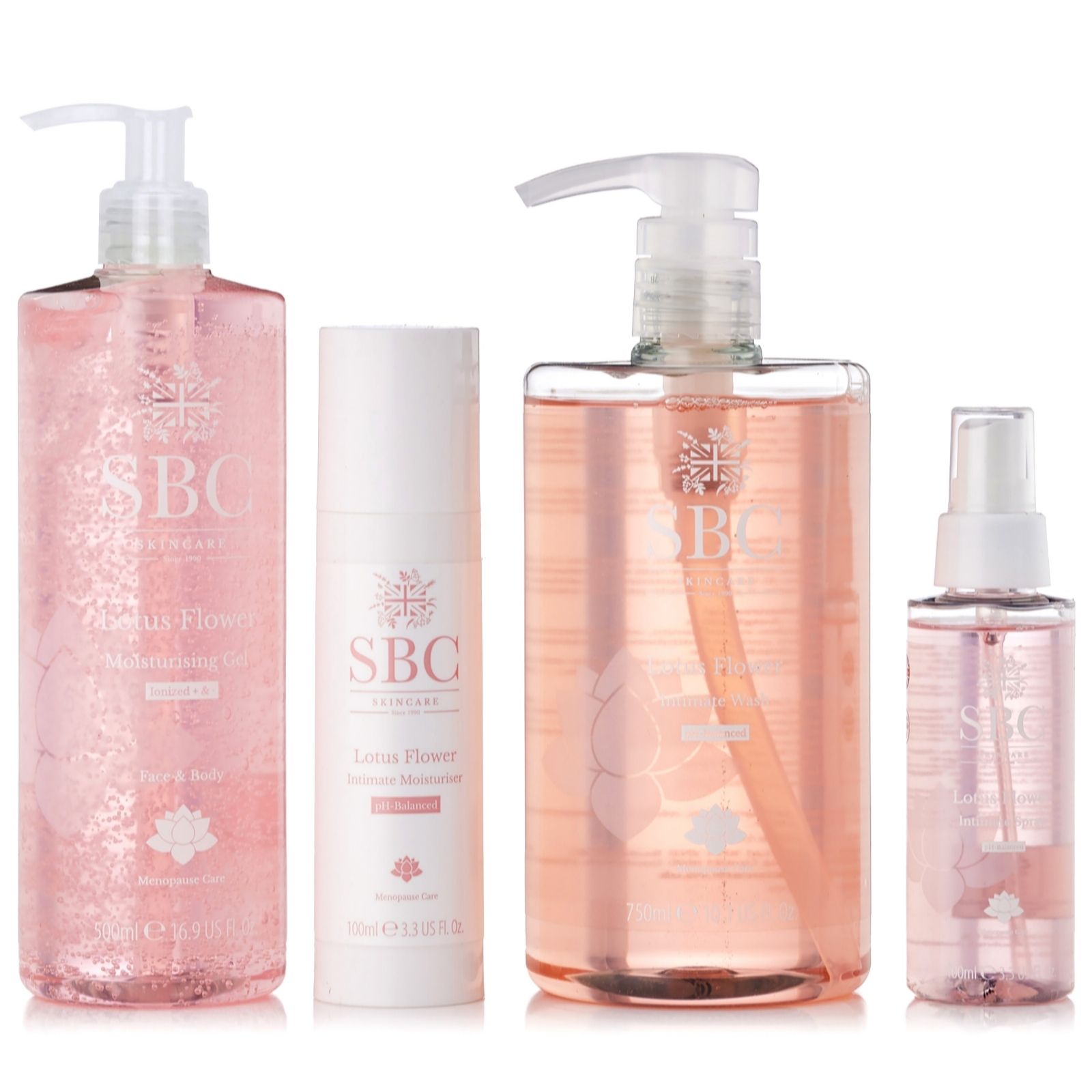 SBC Lotus Flower 4 Piece Intimate Collection QVC UK