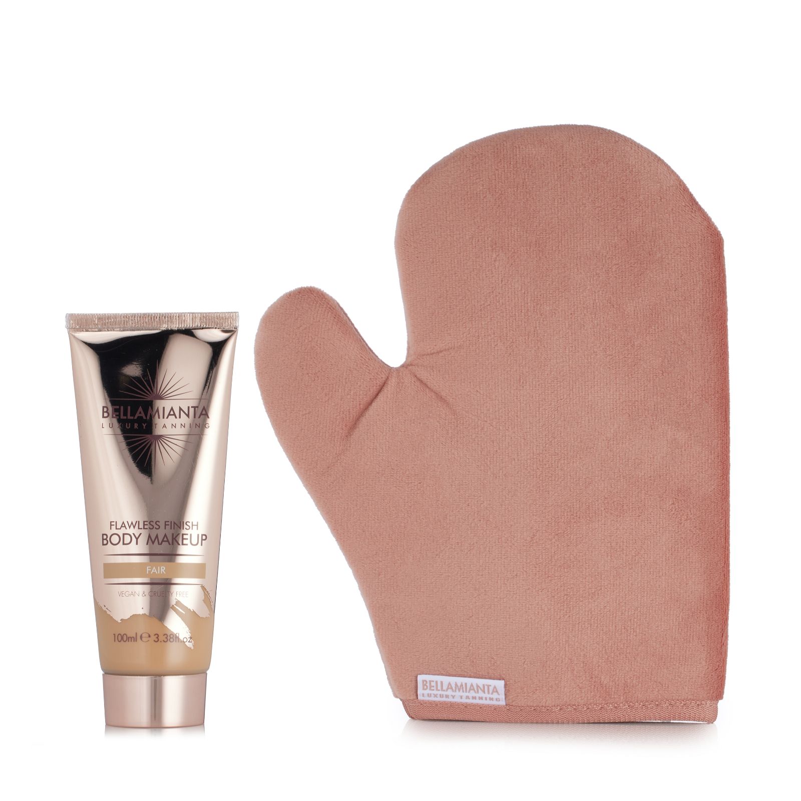 Bellamianta Instant Body Makeup & Velvet Mitt