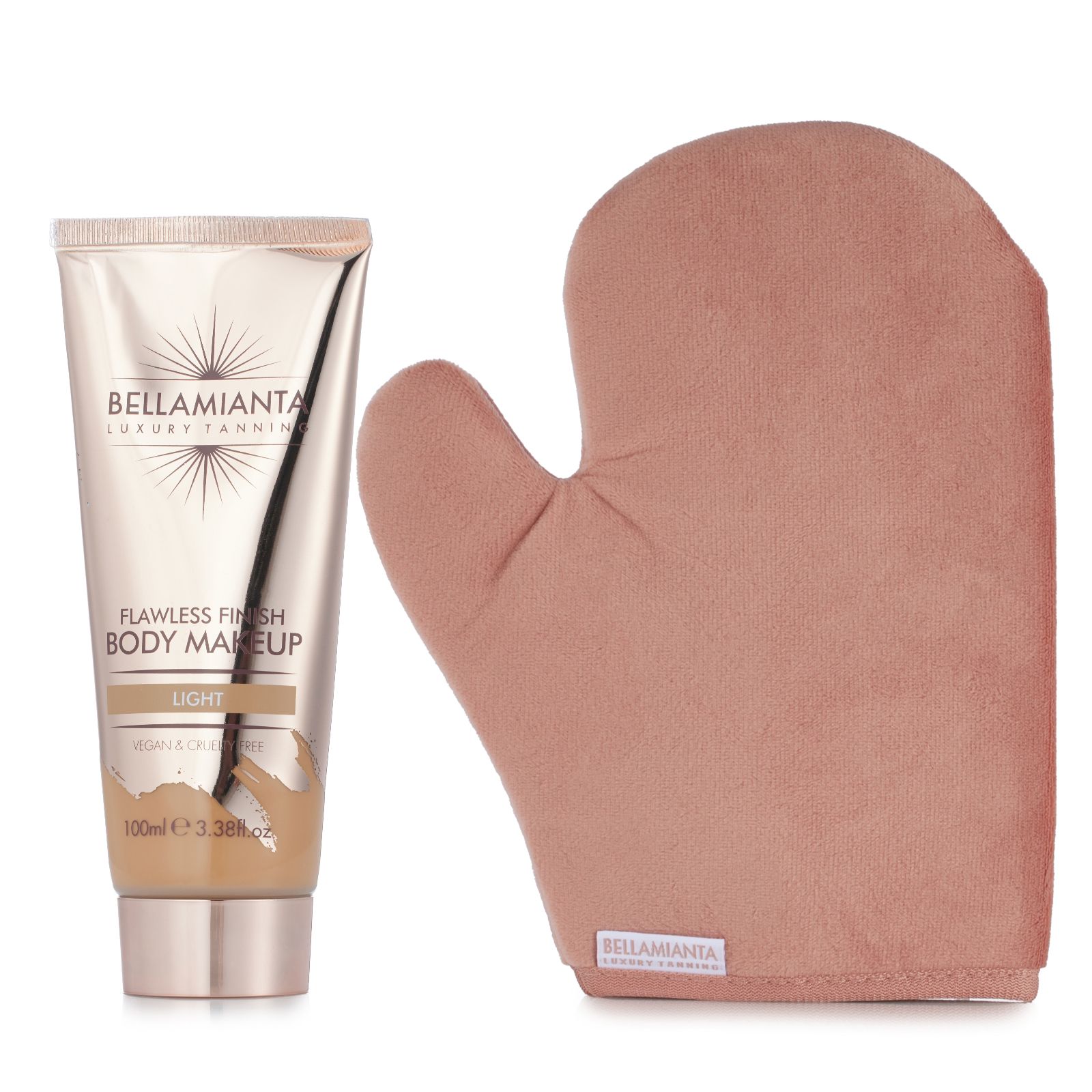 Bellamianta Instant Body Makeup & Velvet Mitt