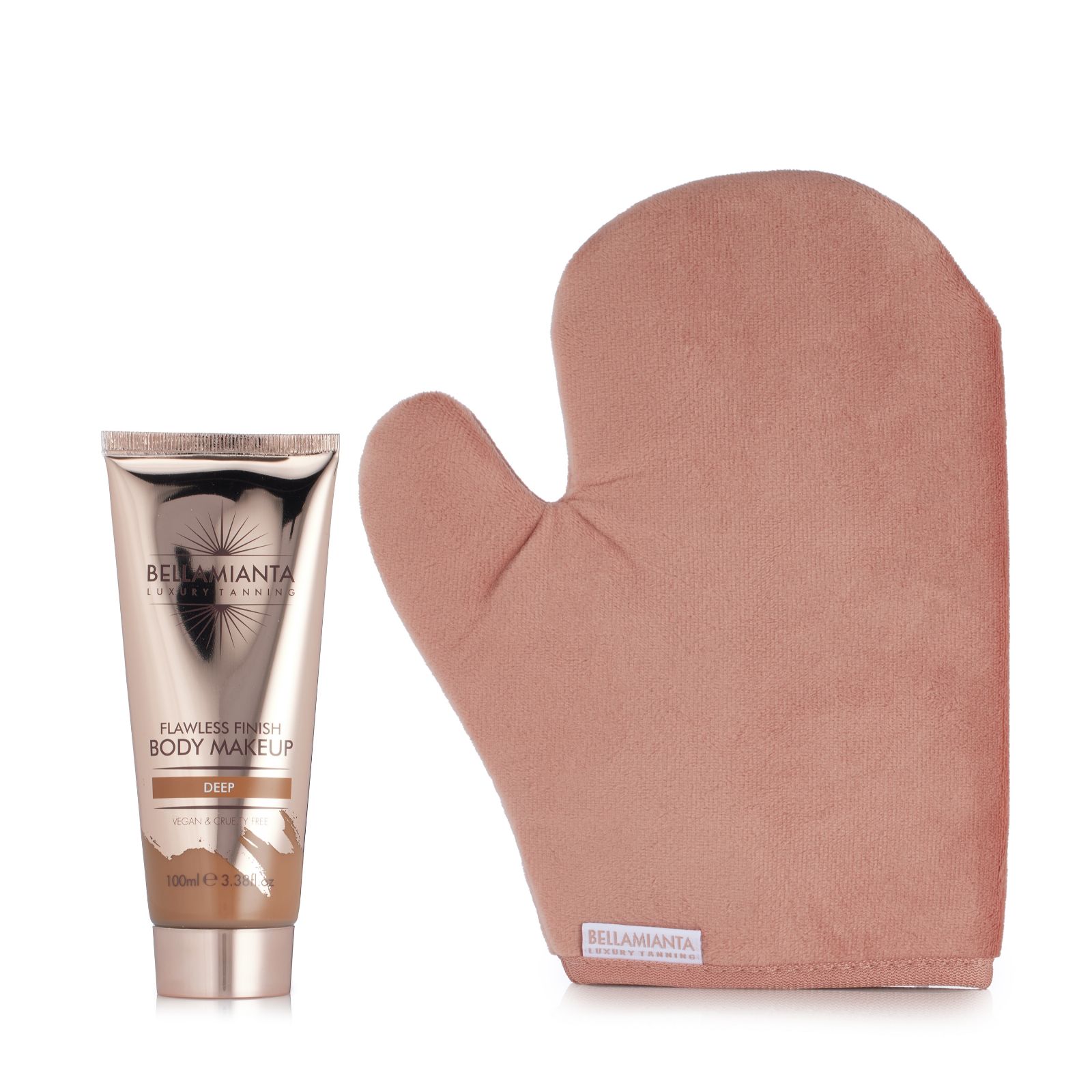 Bellamianta Instant Body Makeup & Velvet Mitt