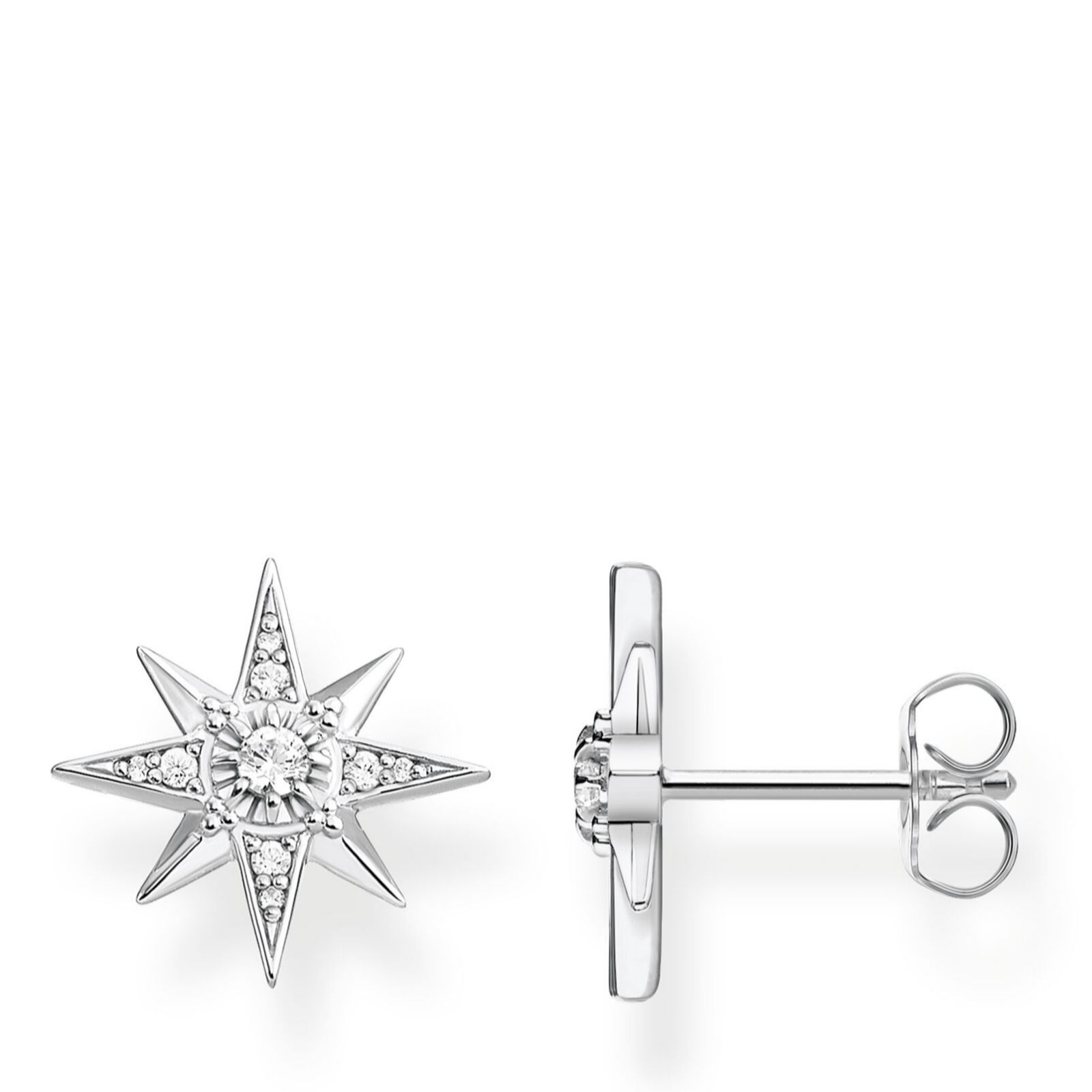 Thomas Sabo Star Stud Earrings Sterling Silver QVC UK
