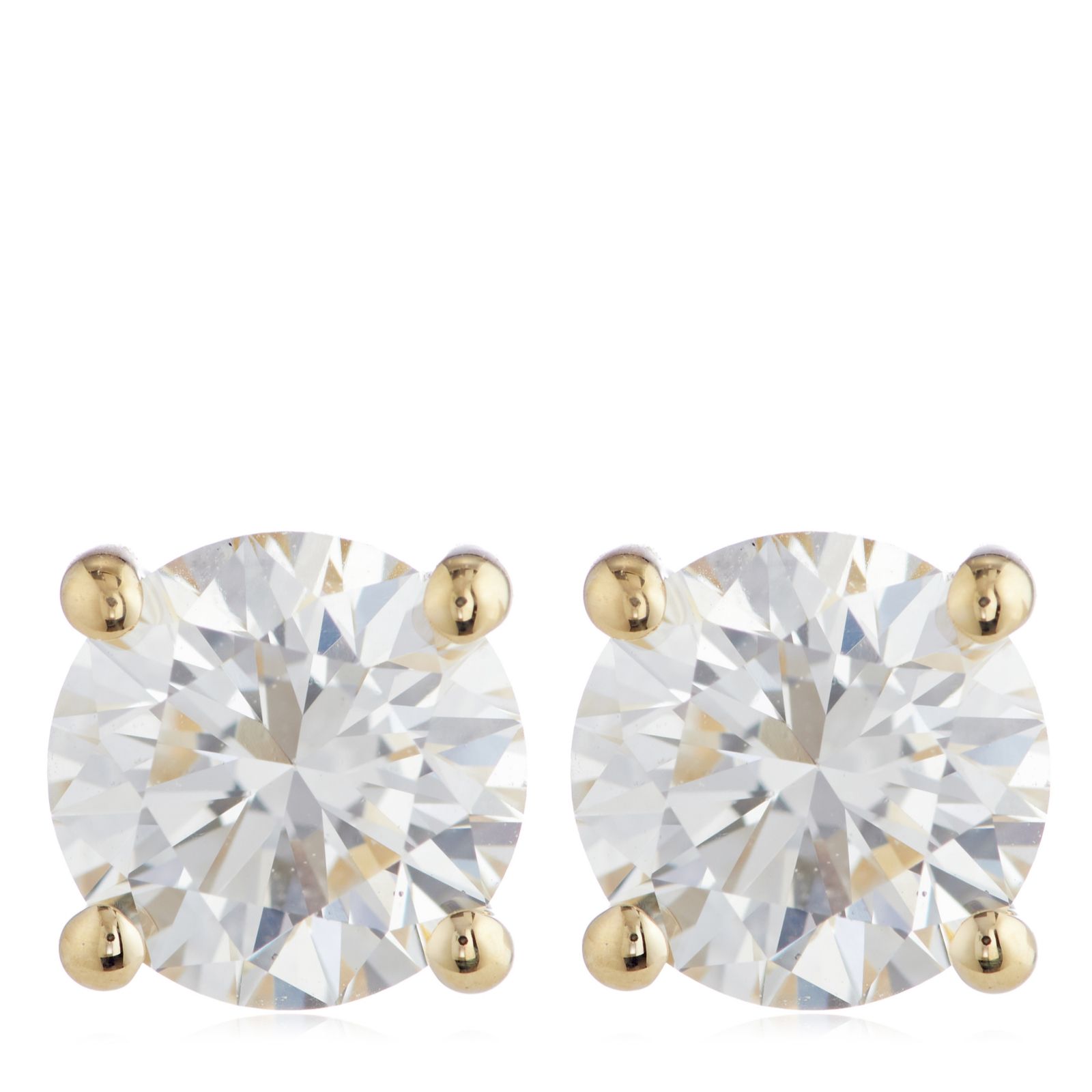 1.50ct Fire Light Lab Grown Diamond Stud Earrings 9ct Gold