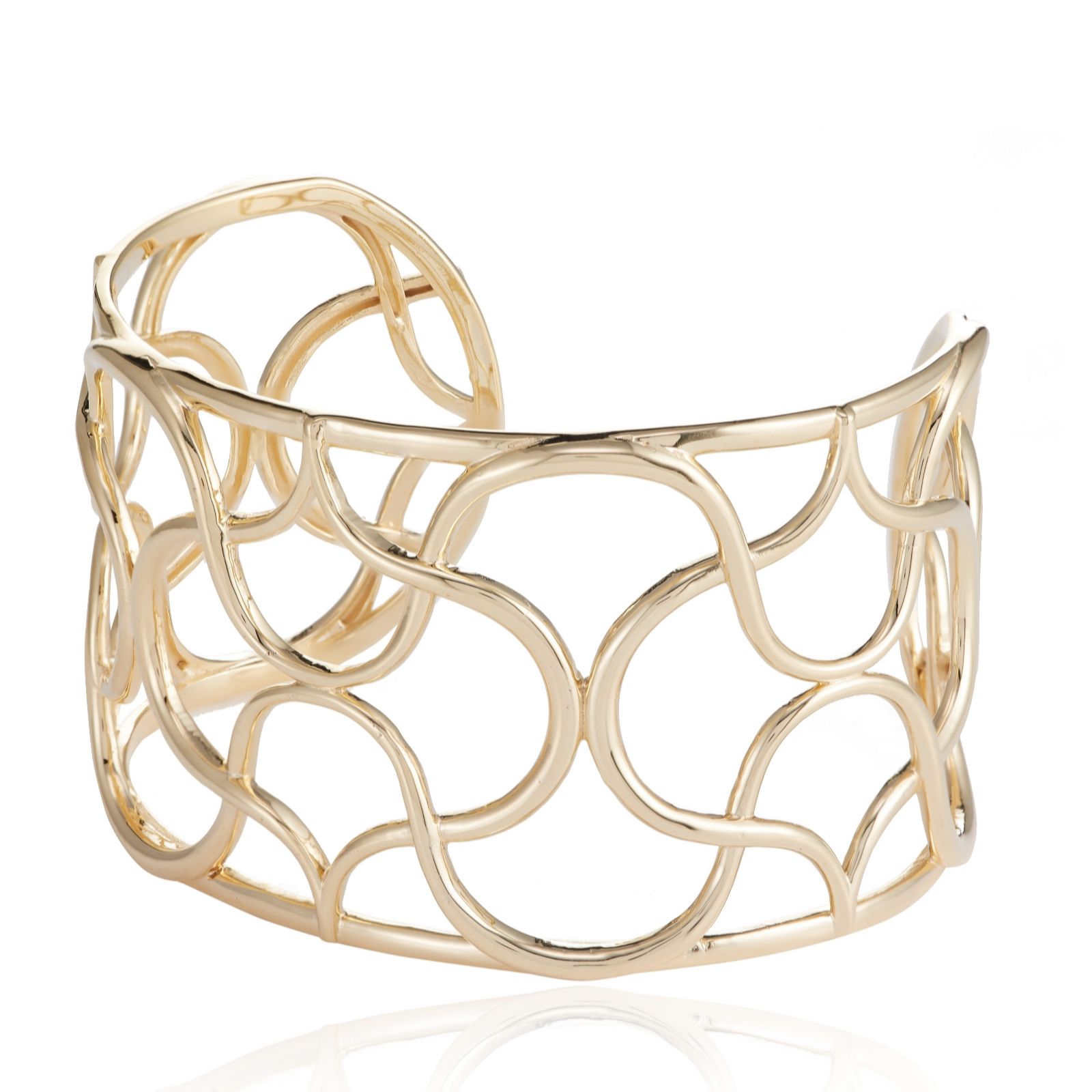 Outlet K By Kelly Hoppen Capri Cuff Bracelet Sterling Silver - QVC UK