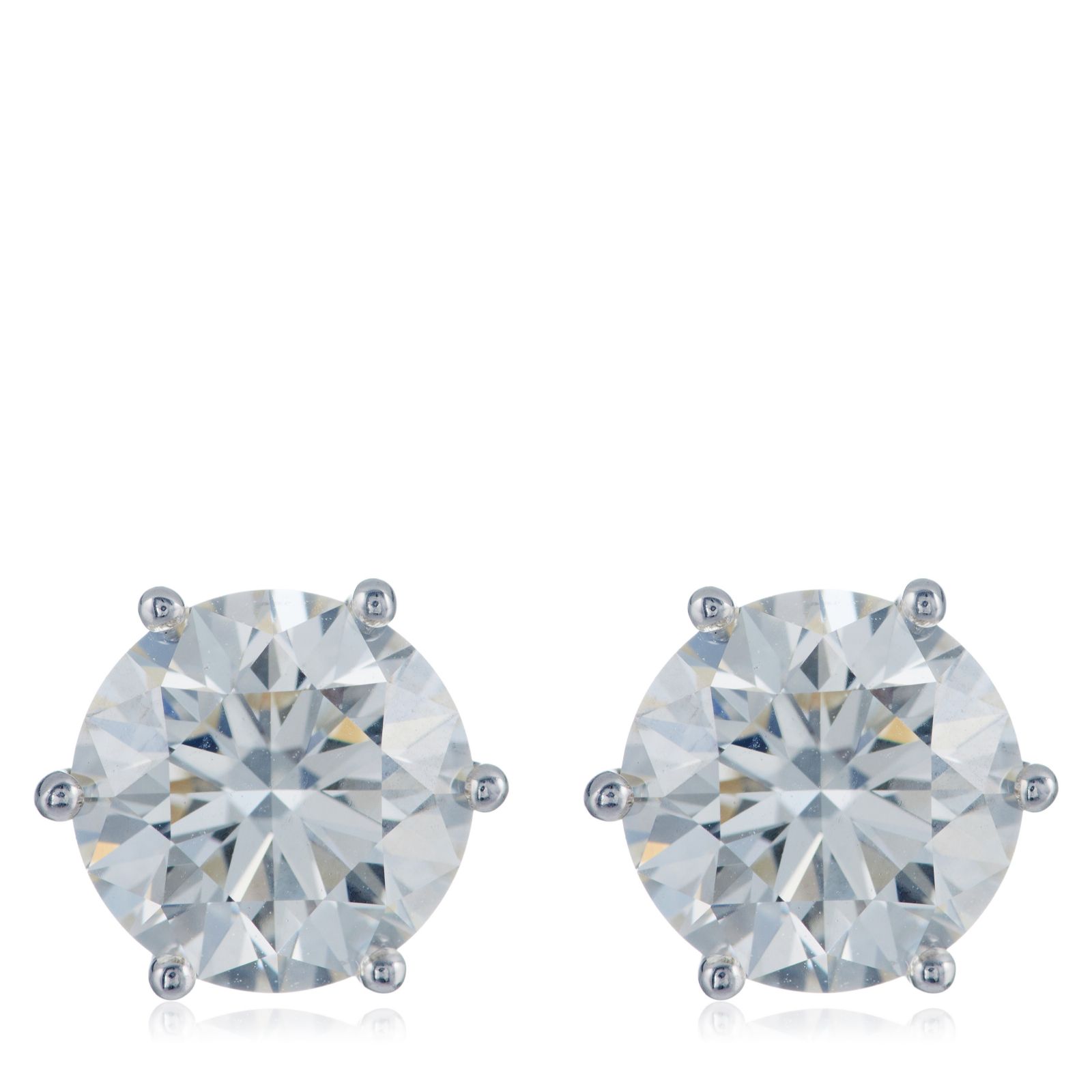 Fire Light 4ct Lab Grown Diamonds Stud Earrings 9ct Gold