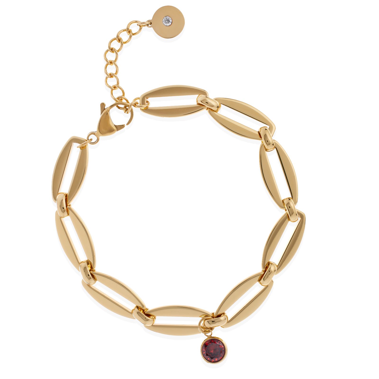 Steel by Diamonique Birthstone Bracelet Stainless Steel