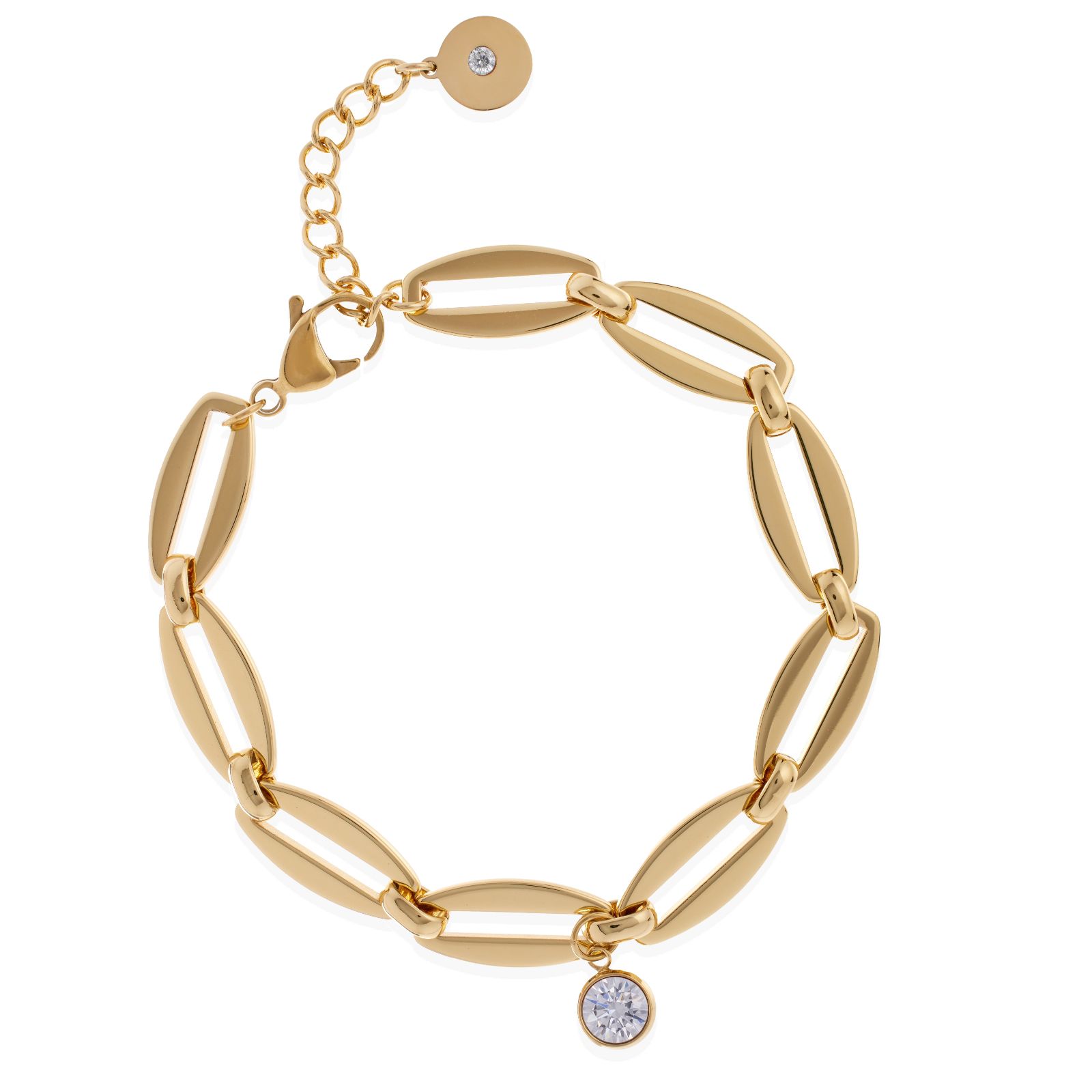 Steel by Diamonique Birthstone Bracelet Stainless Steel