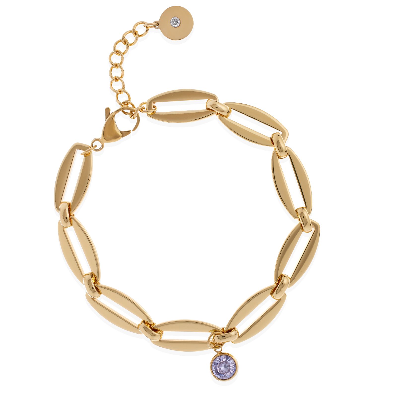 Steel by Diamonique Birthstone Bracelet Stainless Steel