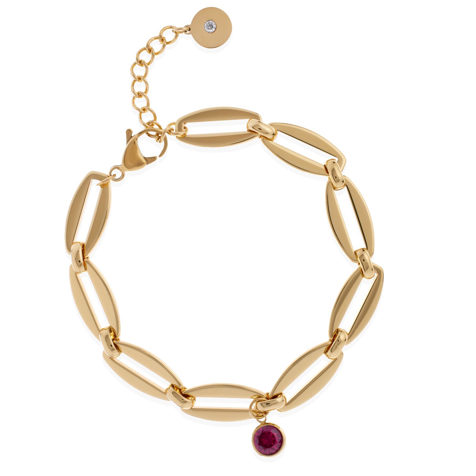 Steel by Diamonique Birthstone Bracelet Stainless Steel