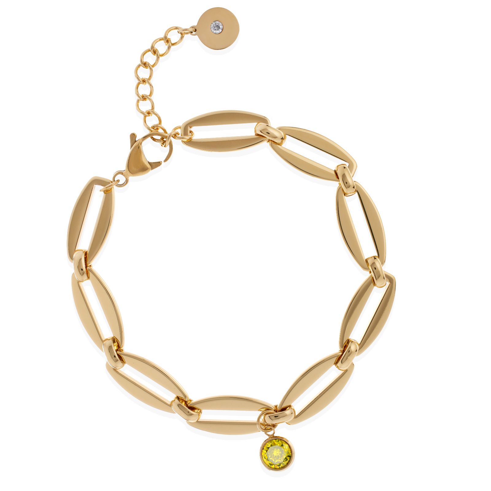 Steel by Diamonique Birthstone Bracelet Stainless Steel