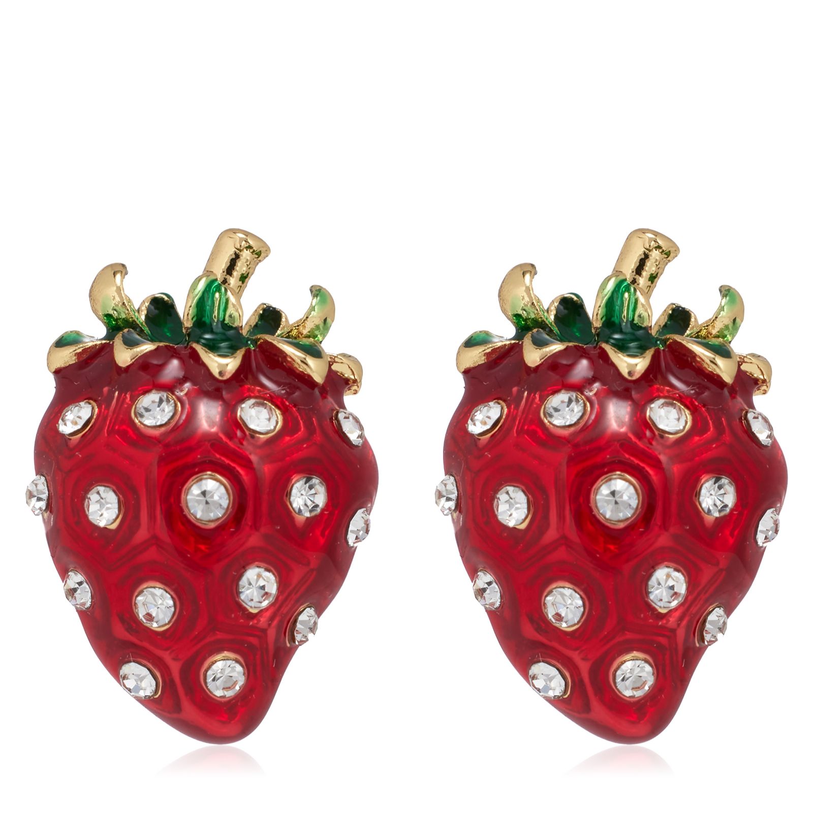 Butler & Wilson Small Strawberry Studs