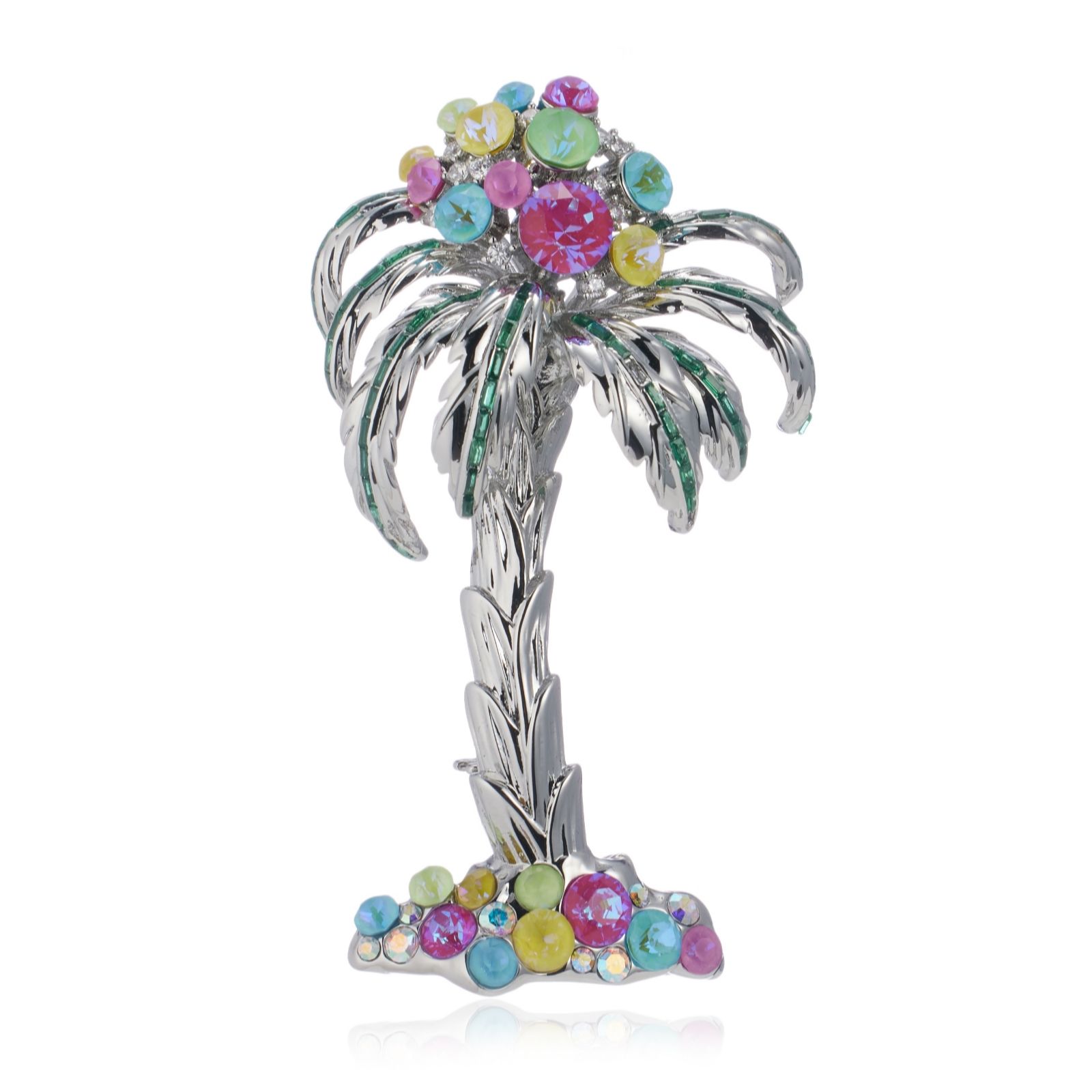 Butler & Wilson Tropical Palm Tree Brooch