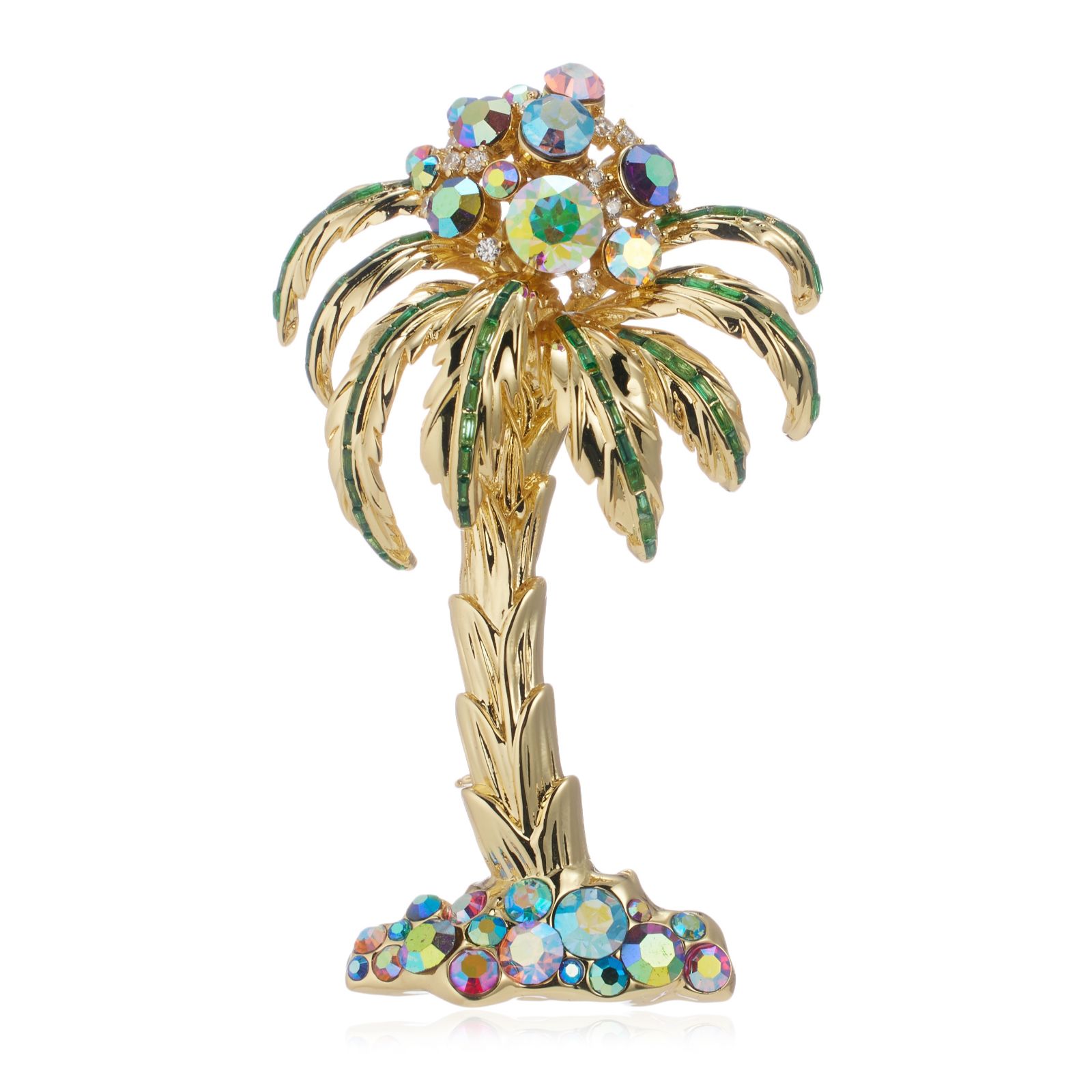 Butler & Wilson Tropical Palm Tree Brooch