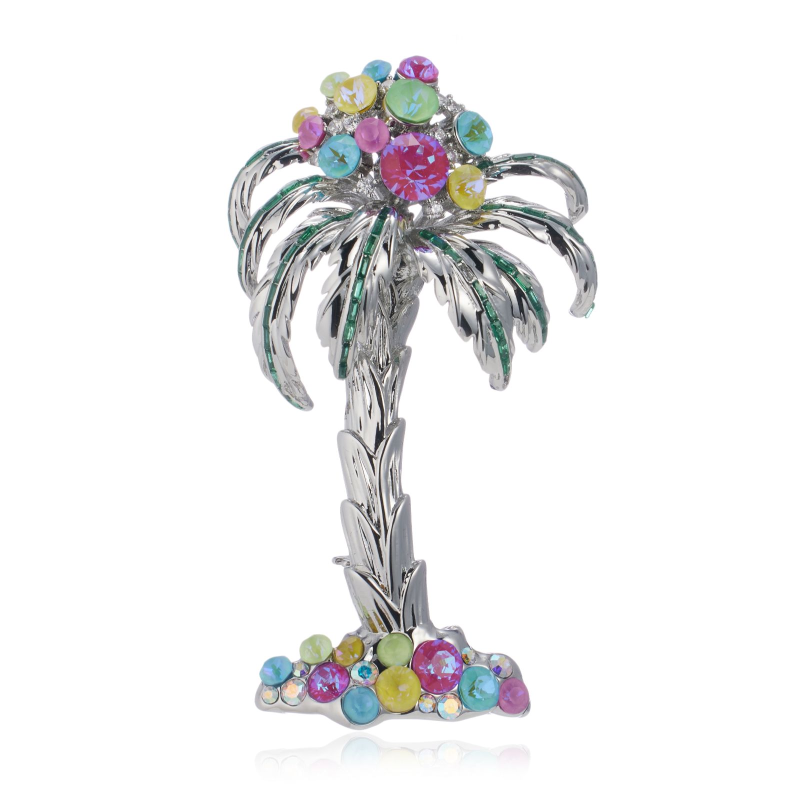 Butler & Wilson Tropical Palm Tree Brooch