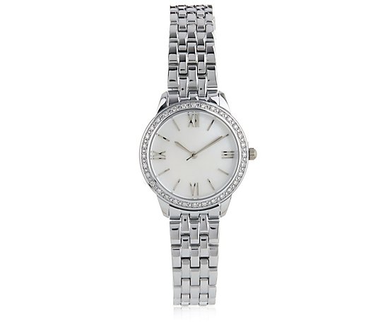0.25ct Diamond Round Dial Watch Stainless Steel