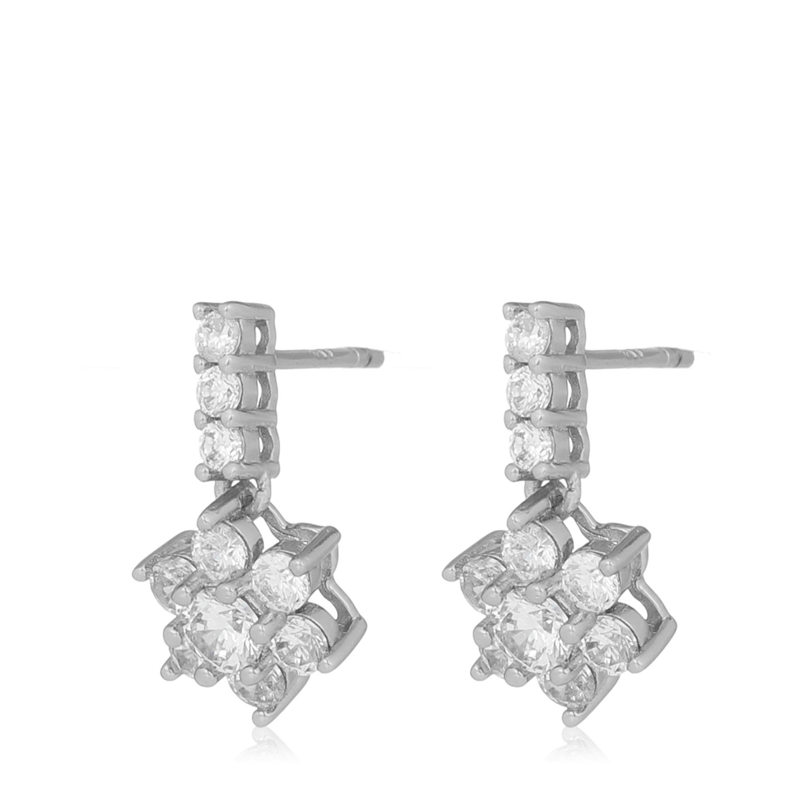 Qvc diamonique earrings on sale uk