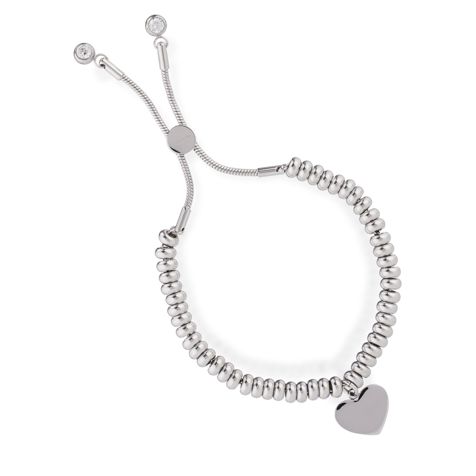 Steel by Diamonique Sweetie Chain Bracelet Stainless Steel