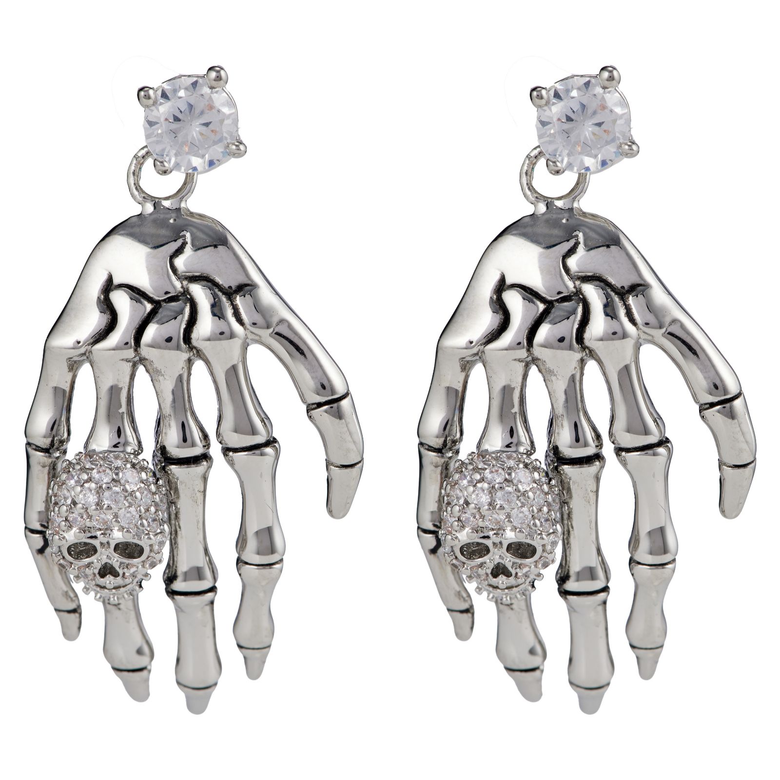 Butler & Wilson Skeleton Wrap Earrings
