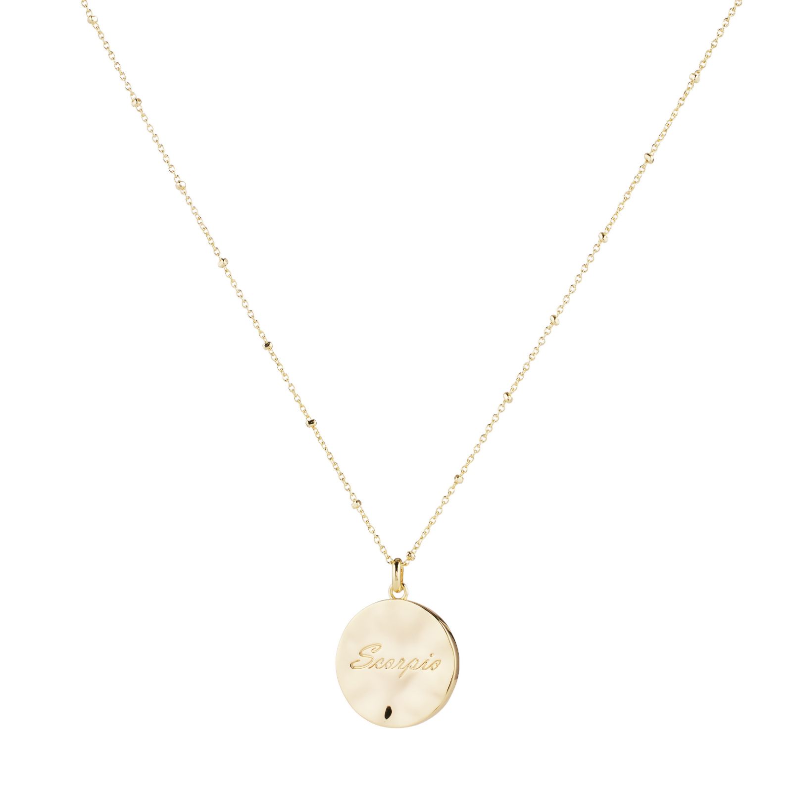Diamonique Edit 0.22ct tw Zodiac Pendant & Chain