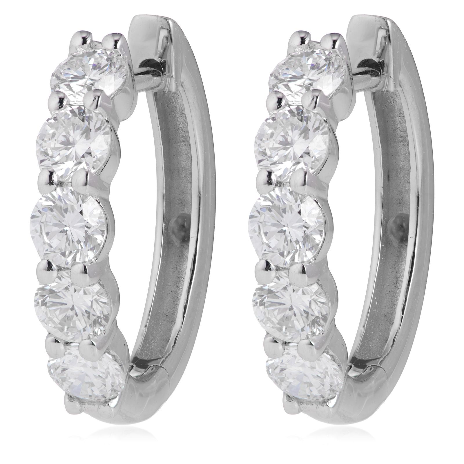 Fire Light 1.25ct Lab Grown Diamond Huggie Earrings 9ct Gold