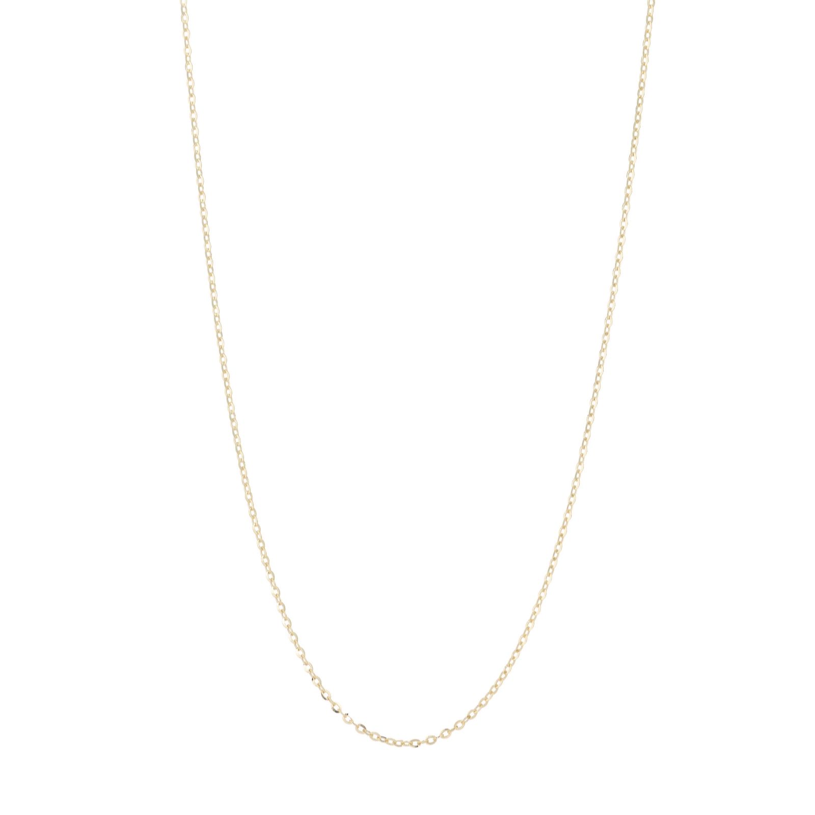 GOLD 9ct Italian Gold Diamond Cut Cable Necklace 0.98g