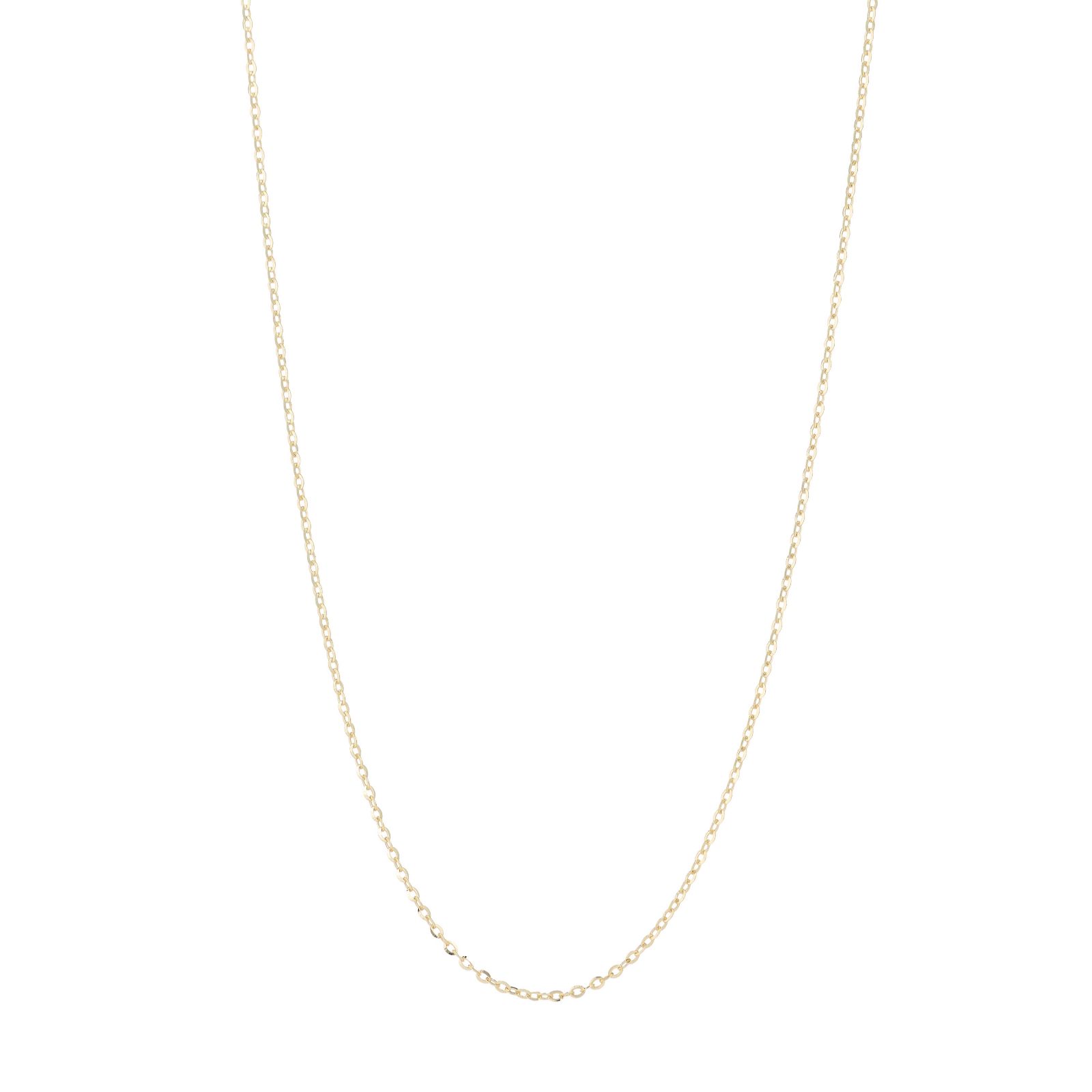 GOLD 9ct Italian Gold Diamond Cut Cable Necklace 0.98g