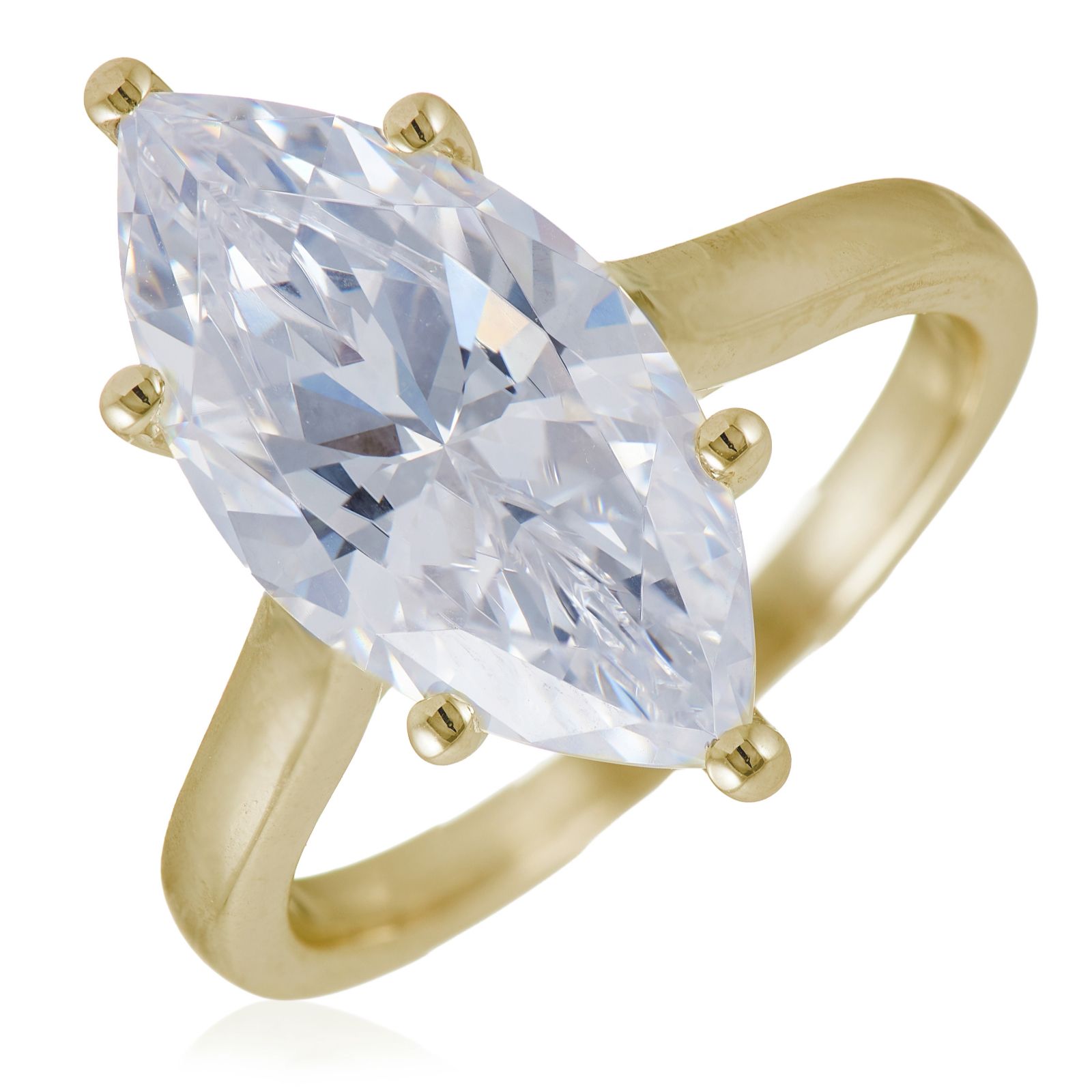 Fire Light 5ct Lab Grown Diamond Marquise Cut Ring 9ct Gold