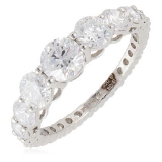 Fire Light 2.5ct Lab Grown Diamond  Graduated Full Eternity Ring Platinum