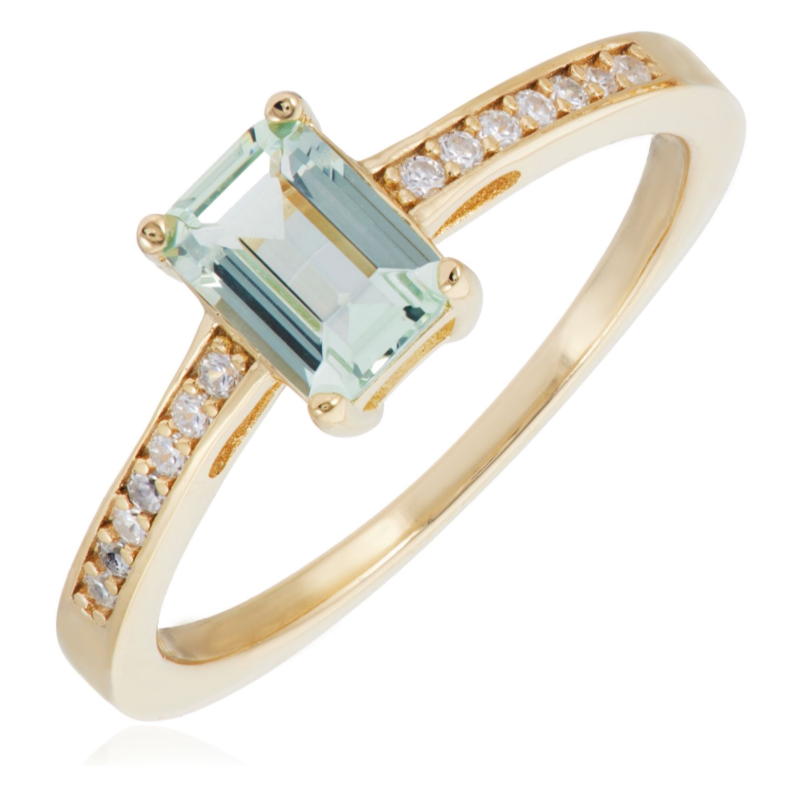 Diamonique 1.1ct tw Sorbet Collection Mixed Cut Ring Sterling Silver