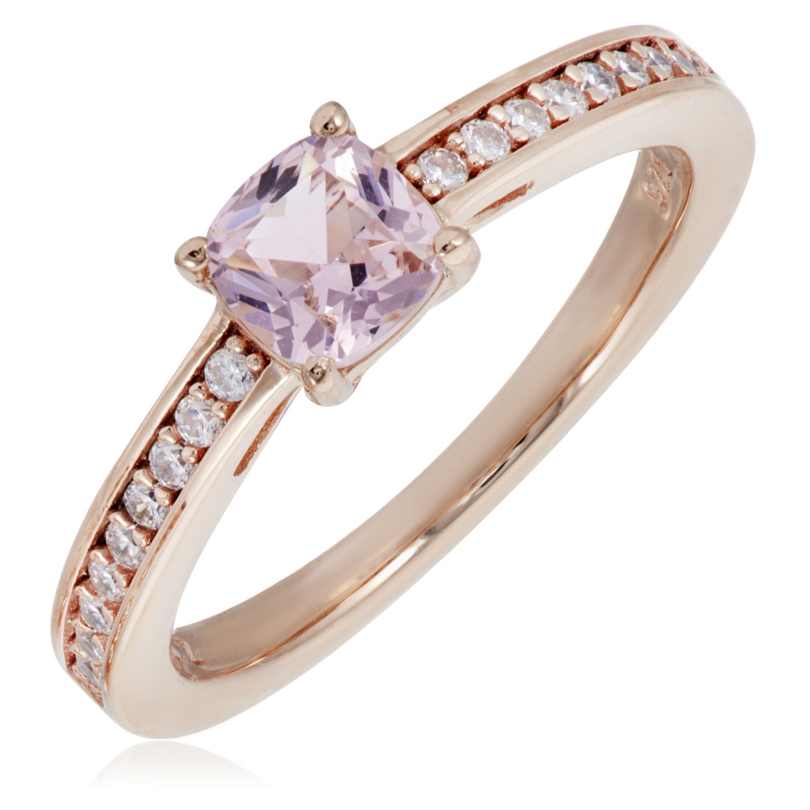 Diamonique 1.1ct tw Sorbet Collection Mixed Cut Ring Sterling Silver
