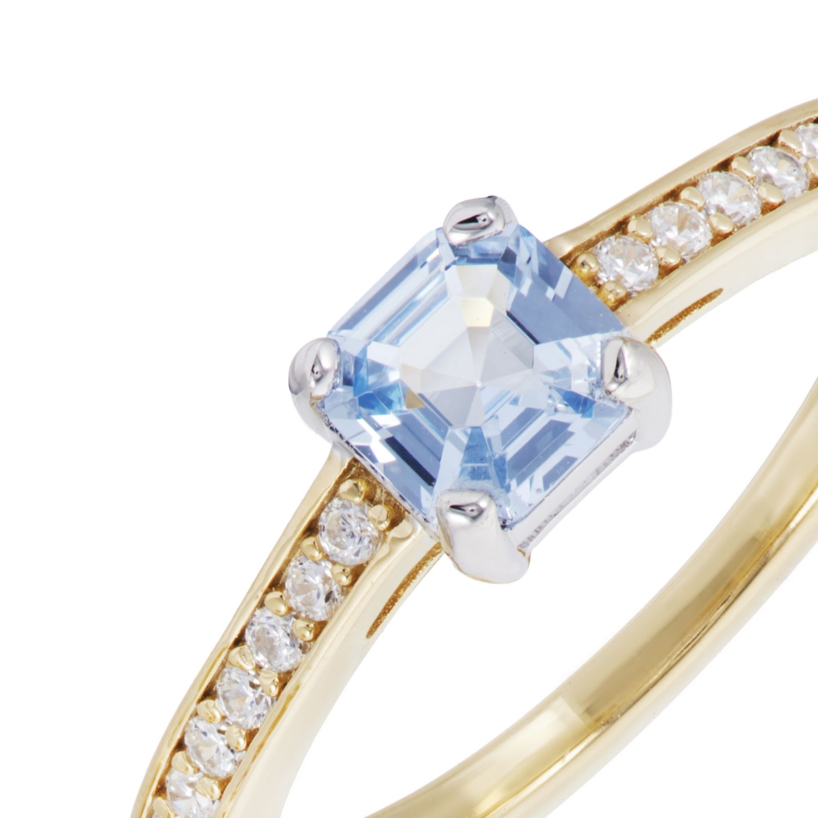 Diamonique 1.1ct tw Sorbet Collection Mixed Cut Ring Sterling Silver