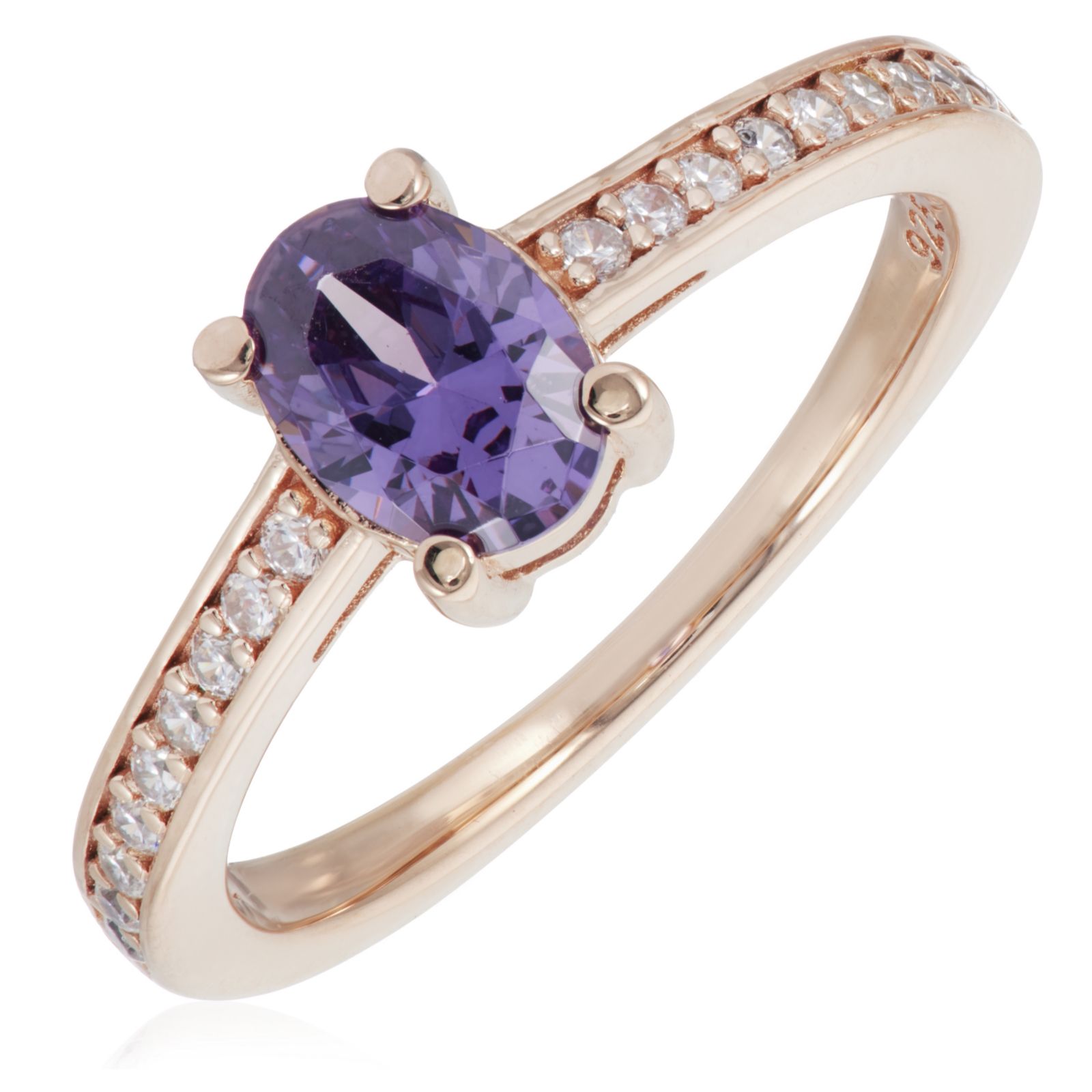 Diamonique 1.1ct tw Sorbet Collection Mixed Cut Ring Sterling Silver
