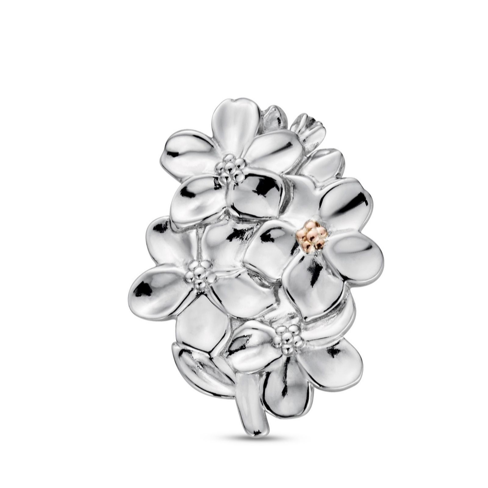 Clogau Nature's Wonder Sterling Silver Forget-Me Not Brooch