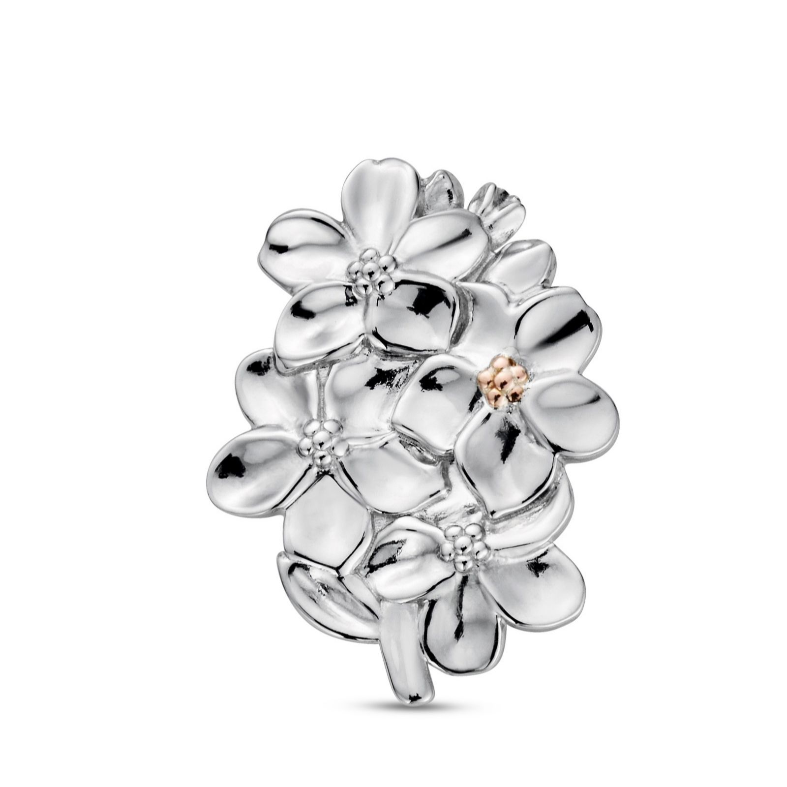 Clogau Nature's Wonder Sterling Silver Forget-Me Not Brooch