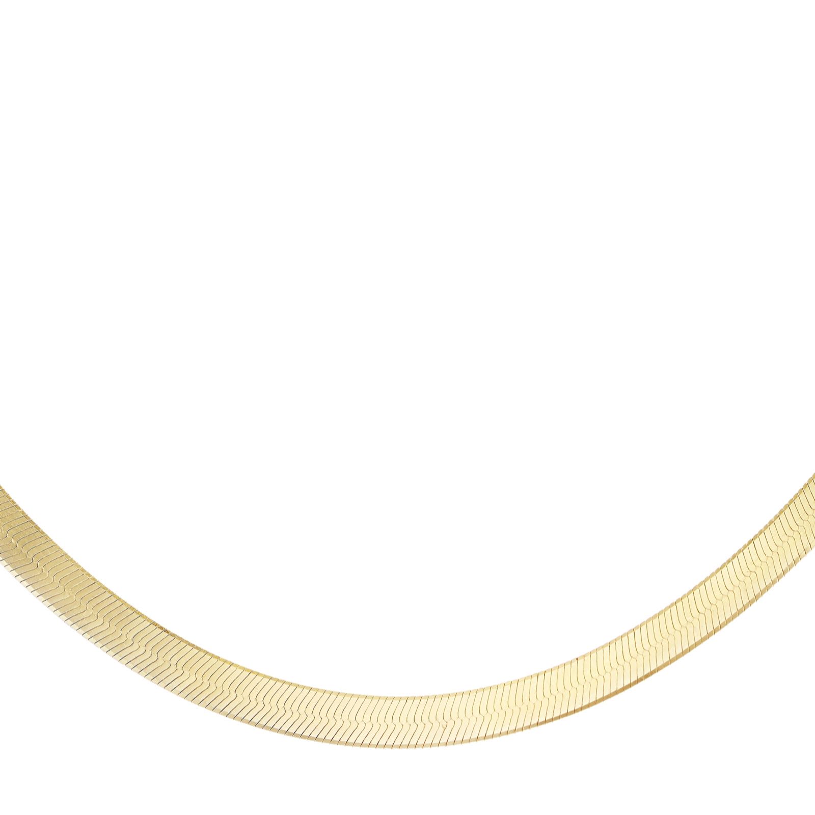 Faith & Brown Italian Crafted Triple Herringbone Necklace Sterling Silver