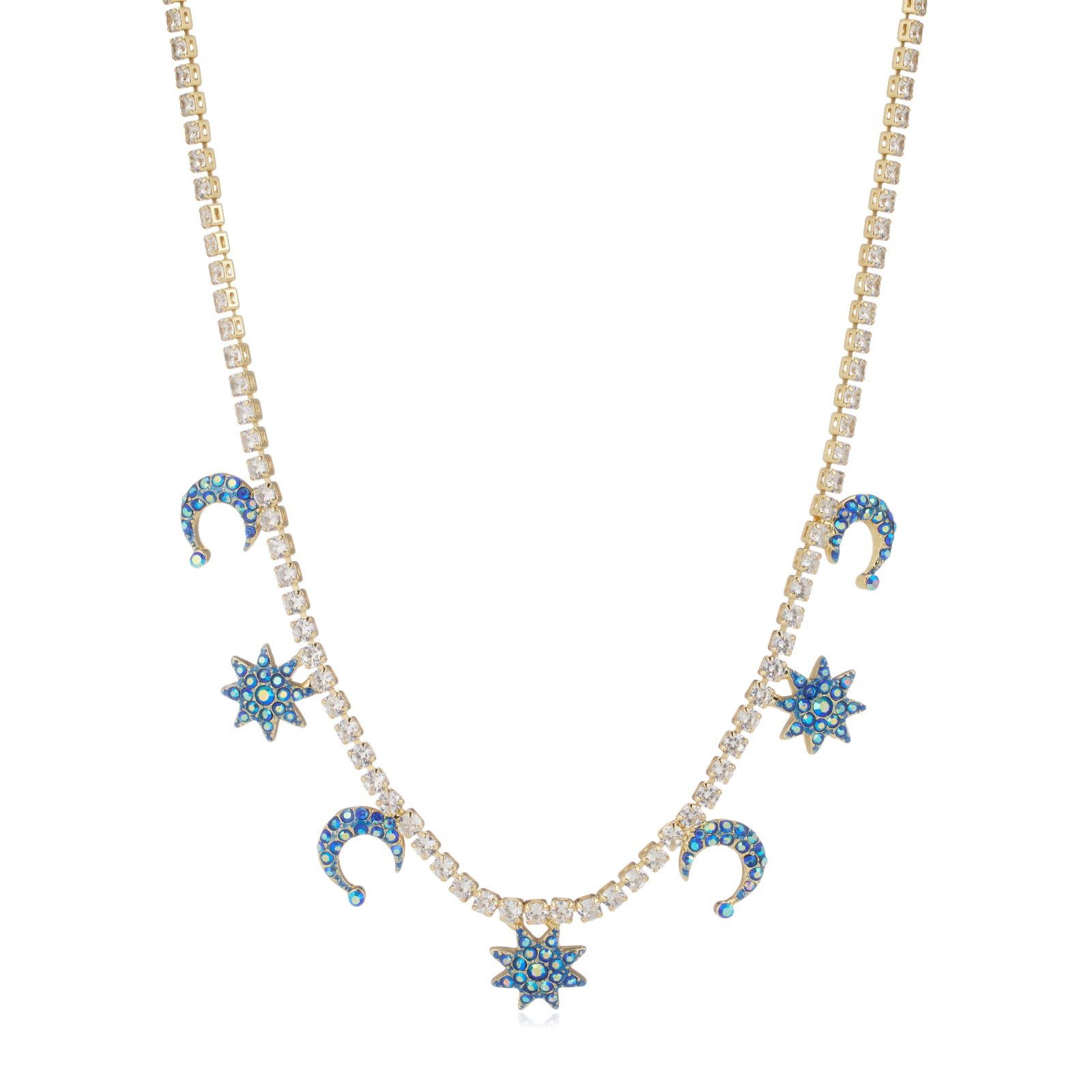 Butler & Wilson Moon & Star Necklace