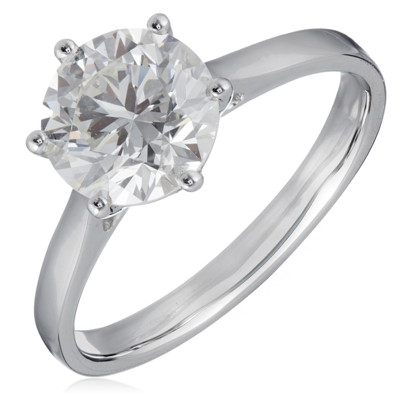 Fire Light 2ct Lab Grown Diamonds Solitare Ring 9ct Gold