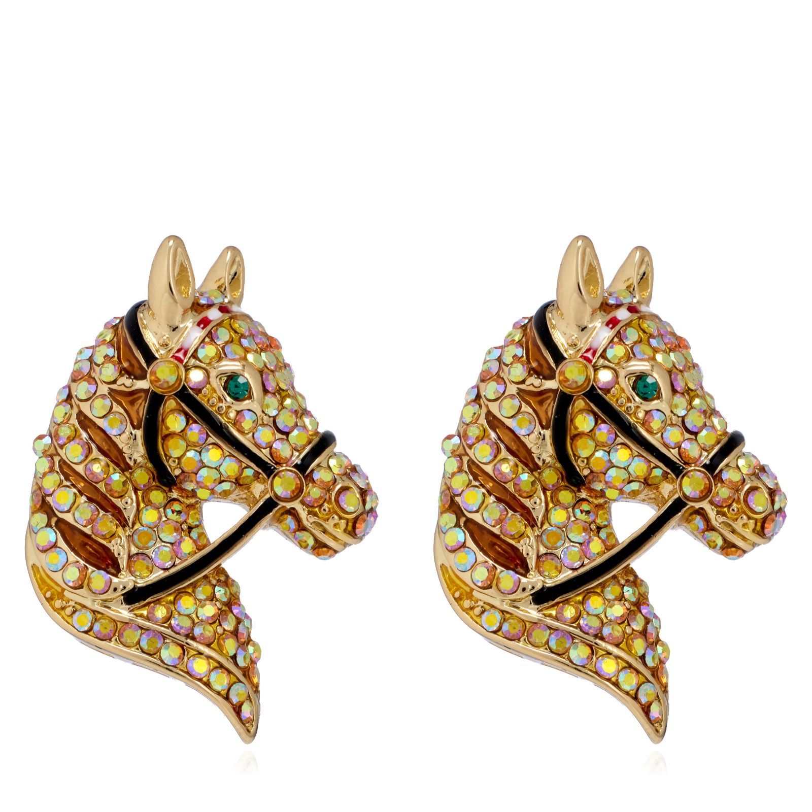 Butler & Wilson Horse Head Studs