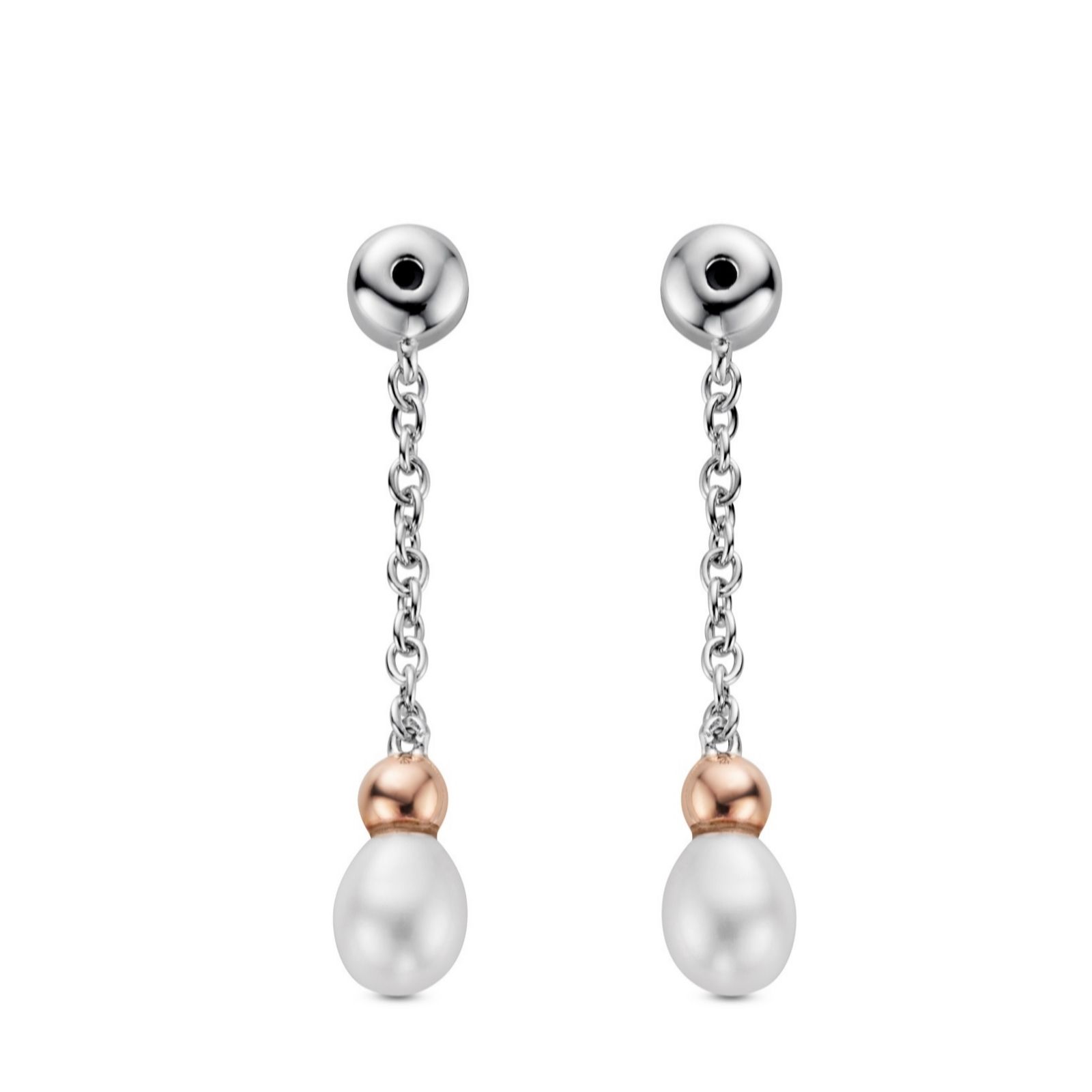 Clogau Nature Wonder Beachcomber Drop Earrings Backs with Pearls