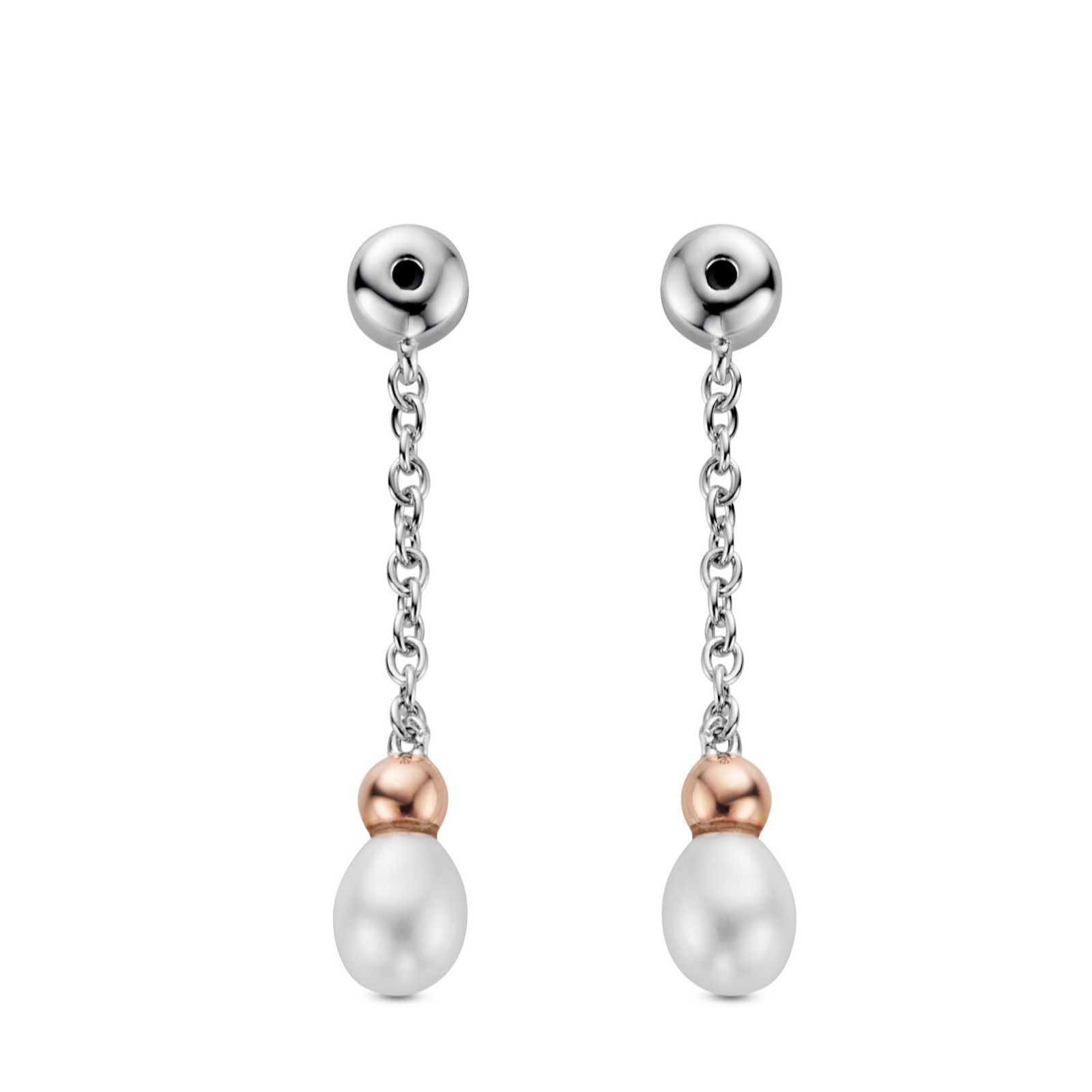 Clogau Nature Wonder Beachcomber Drop Earrings Backs with Pearls
