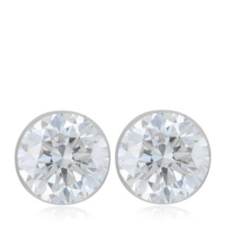 Fire Light 1ct Lab Grown Diamond Invisible Setting Stud Earrings 9ct Gold