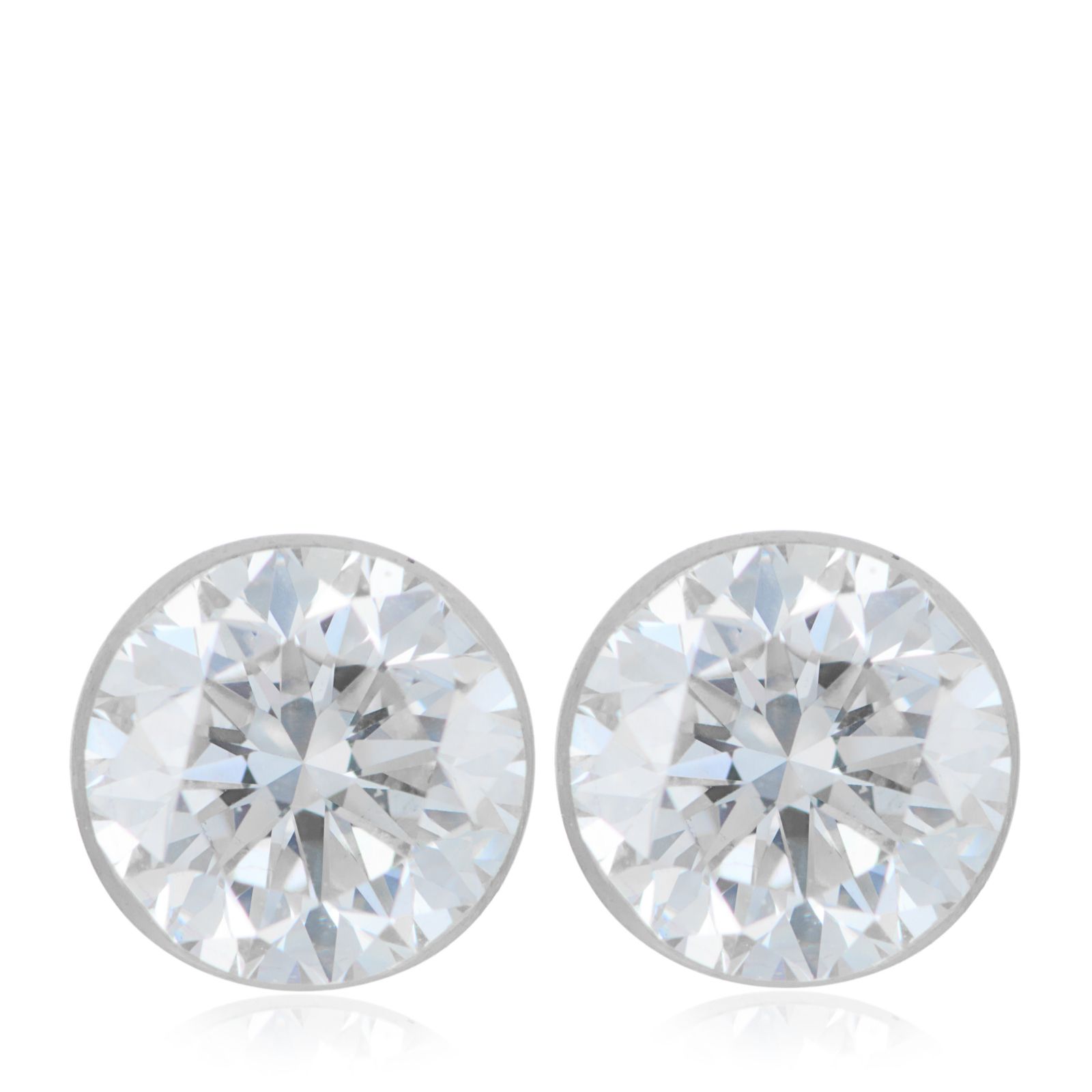 Fire Light 1ct Lab Grown Diamond Invisible Setting Stud Earrings 9ct Gold
